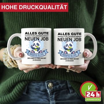 Giftandprint Tasse Jobwechsel Tasse Geschenk Kollegen Abschied Abschiedsgeschenk Panda, Inkl. Geschenkverpackung