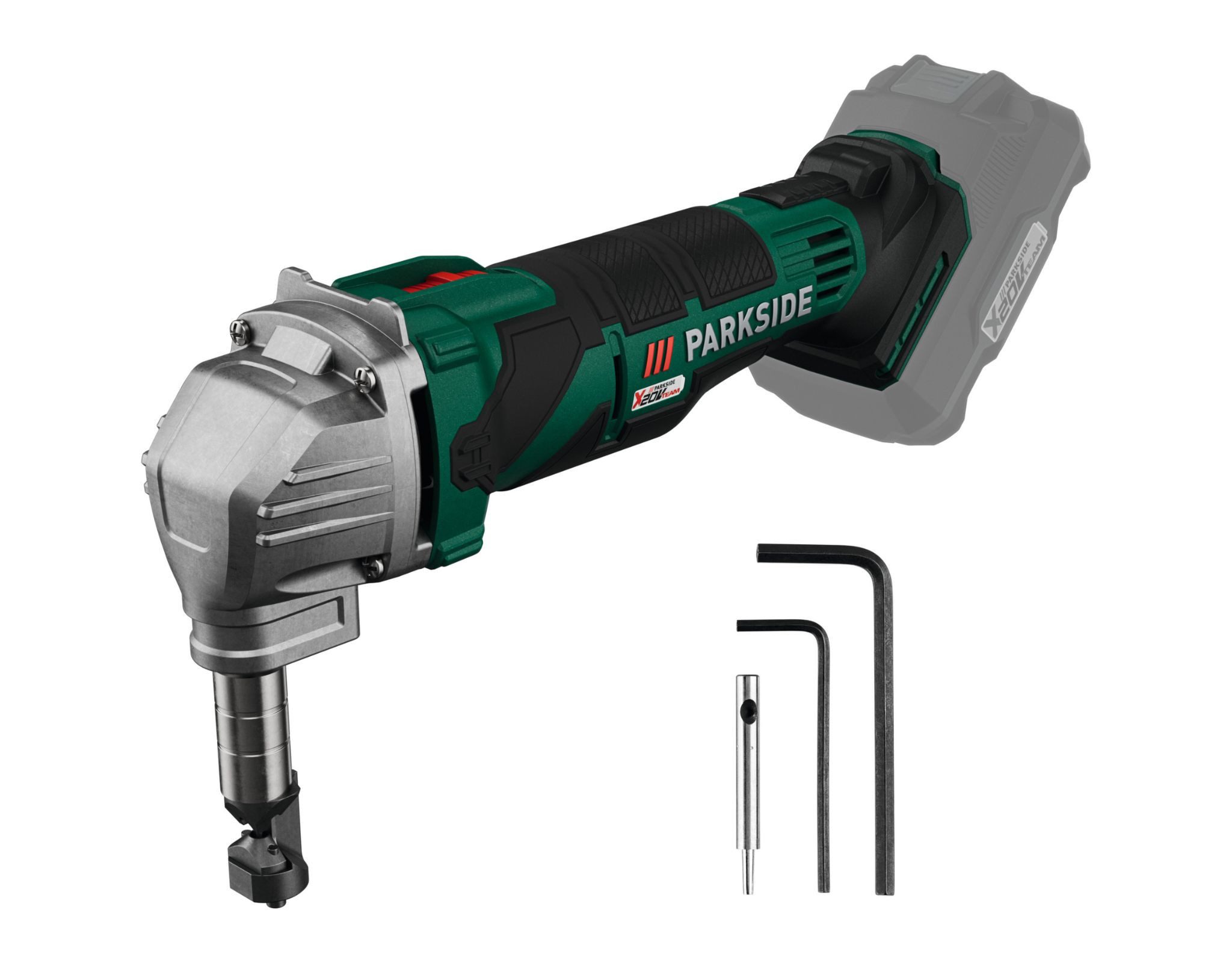 Parkside Akku-Knabber 20V Akku-Knabber PMKA20-LiA1 Blechknabber ohne Akku und Ladegerät, 20 in V, ohne Akku & Ladegerät, stufenlos verstellbar