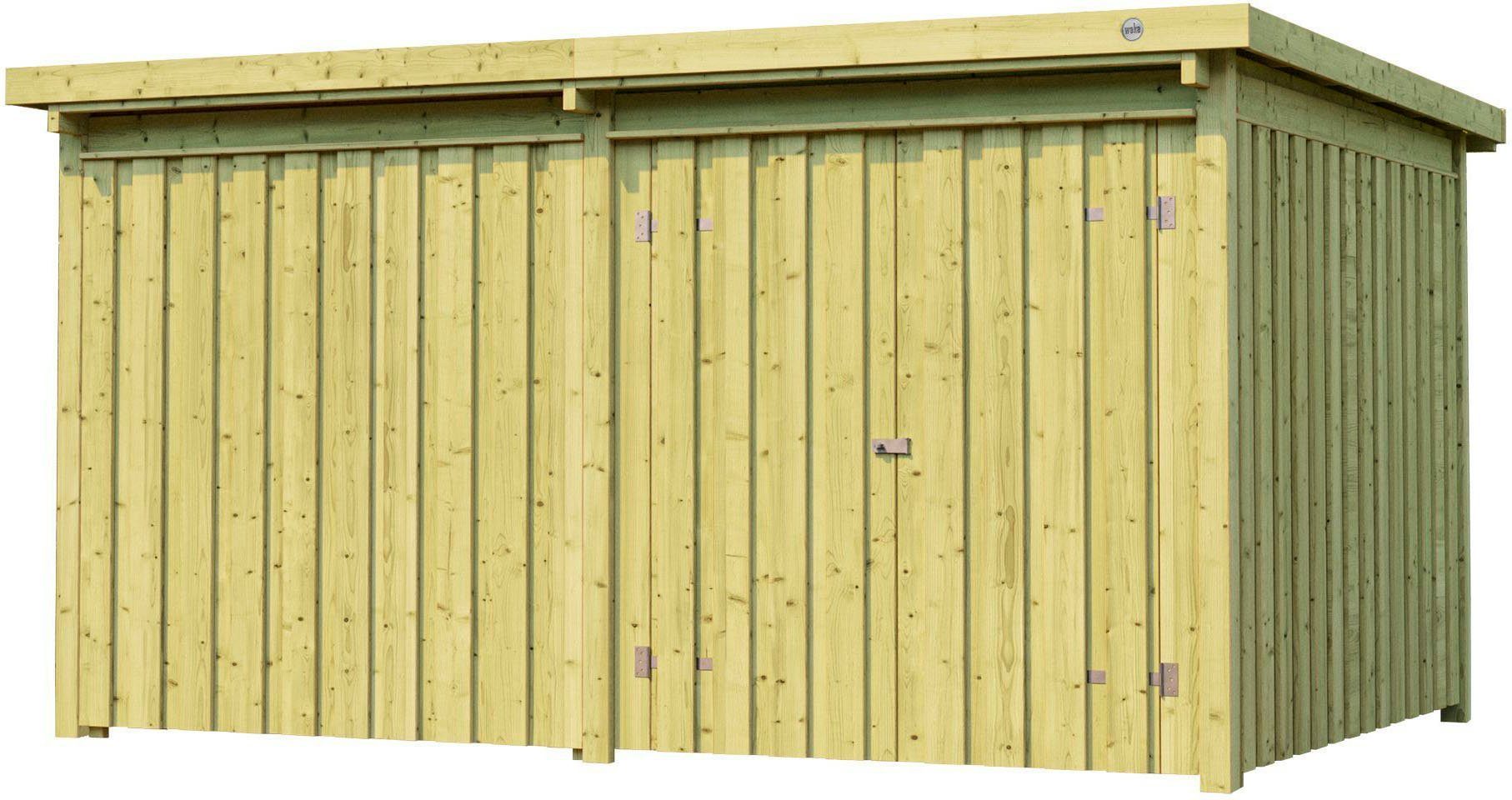 weka Gerätehaus Lagerhaus 607 Variante 4, kdi, 20 mm, BxT: 408x318 cm