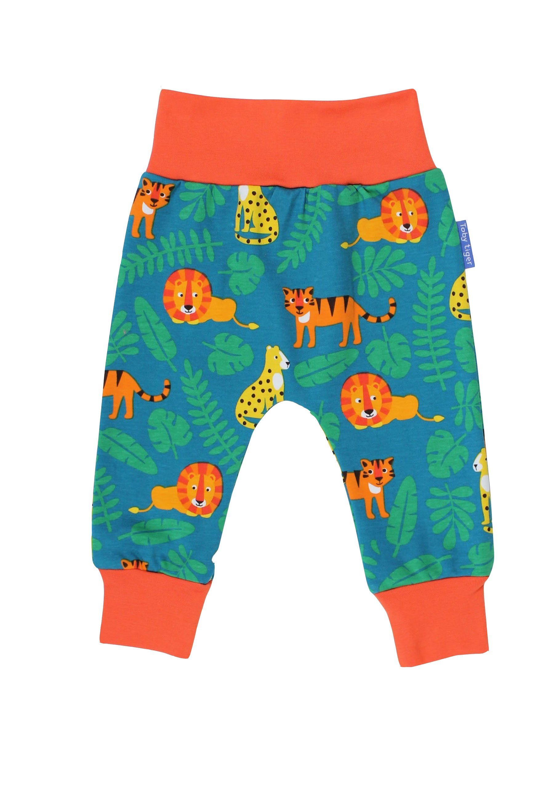 Toby Tiger Schlupfhose Hose mit Raubkatzen Print