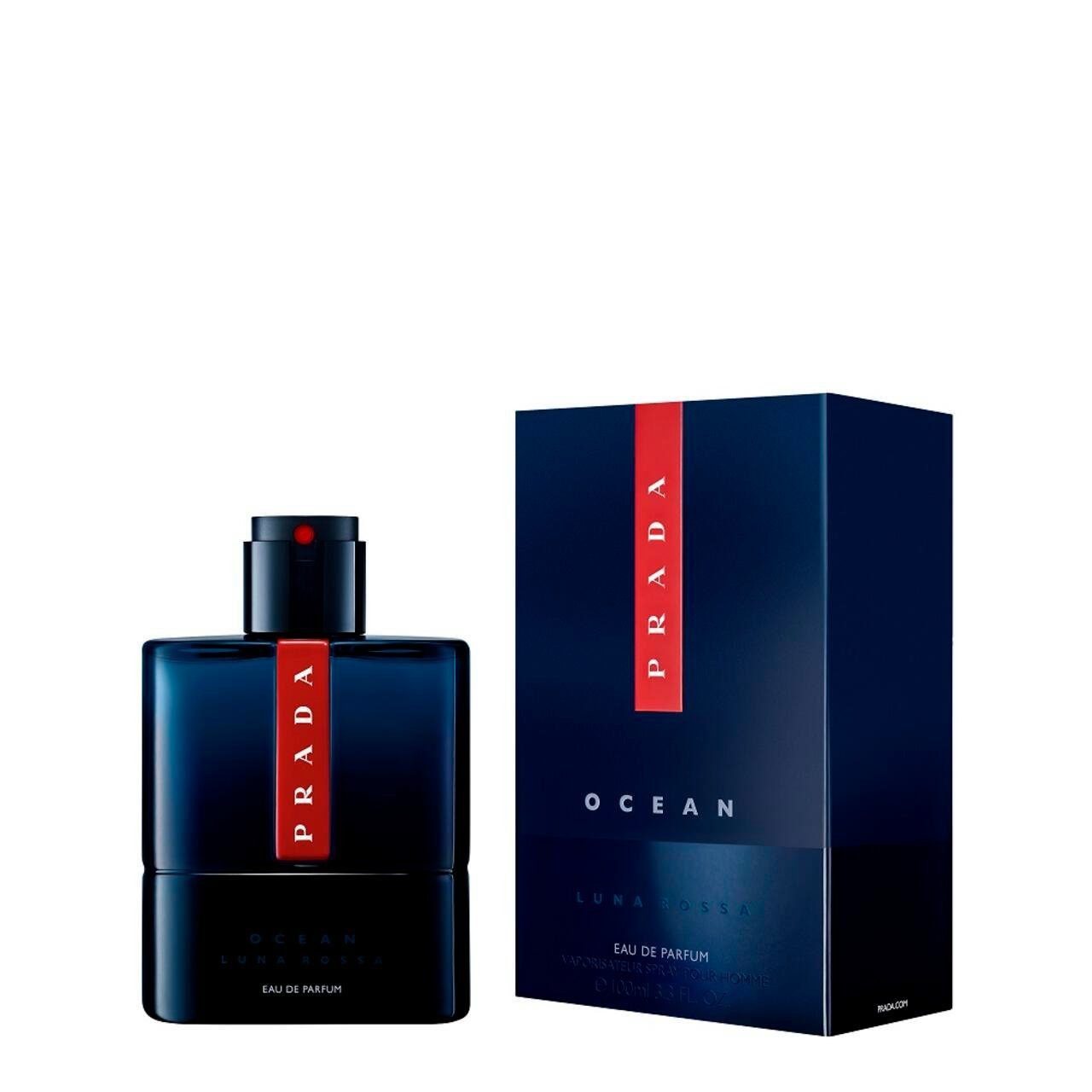 PRADA Eau de Parfum Luna Rossa Ocean Pour Homme, Glasflakon, Parfüm EDP, Herrenduft