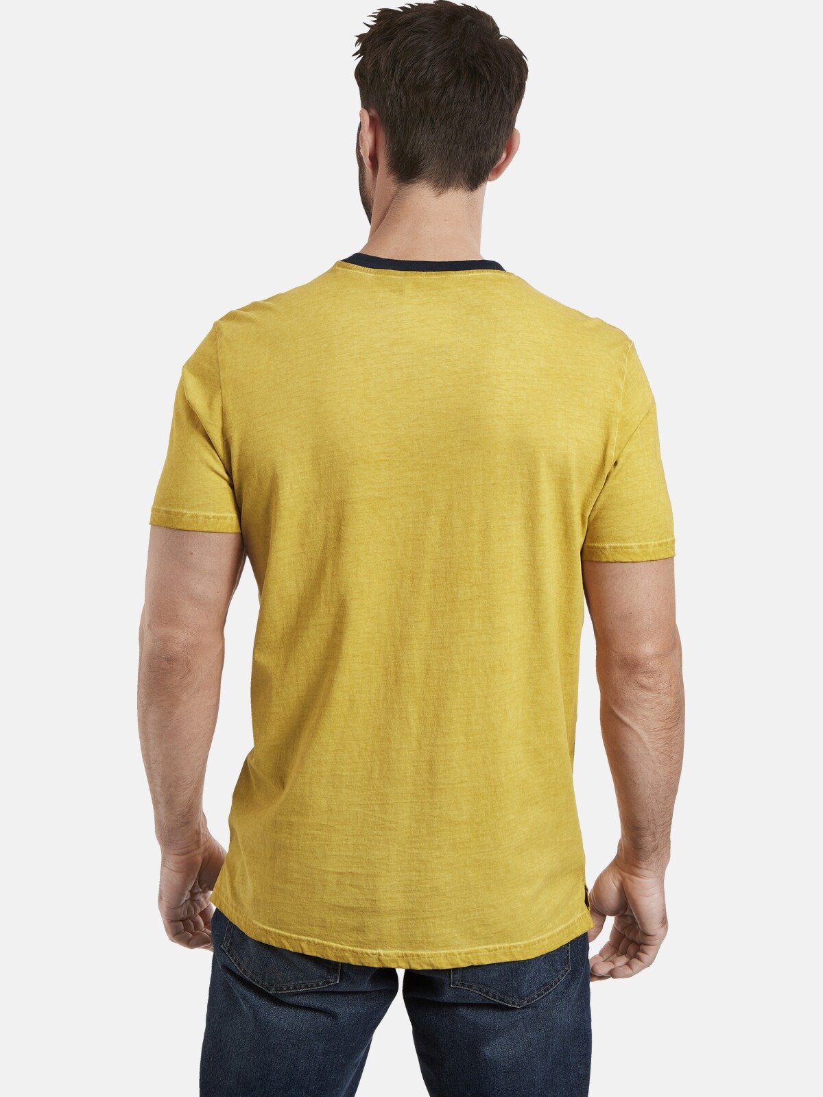 T-Shirt oil-dyed durch gelb EELI Unikat Jan Vanderstorm Färbung