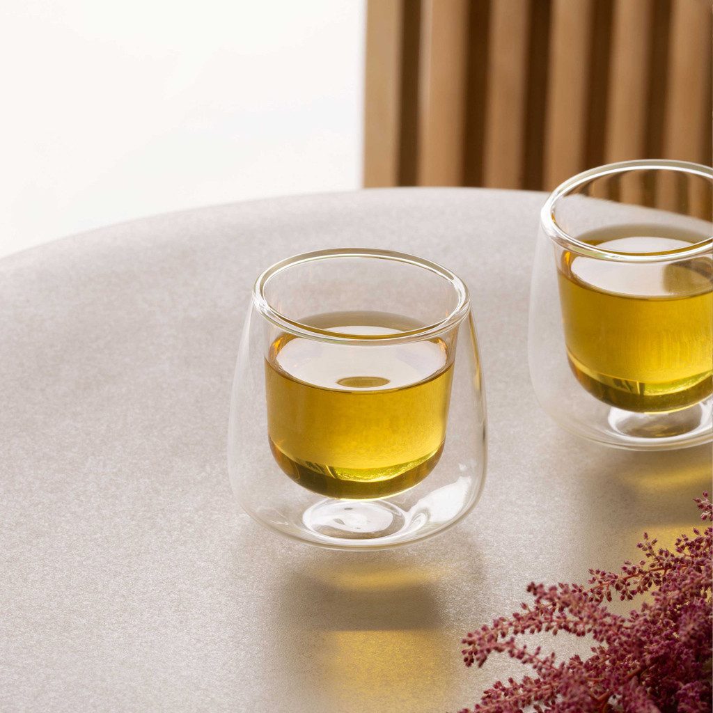 Villeroy & Boch Teeglas Artesano Hot&Cold Beverages Becher, 2-tlg., 60 ml, 2-tlg., Glas, Borosilikatglas, 2 Stck, mikrow.- & spülm.sicher