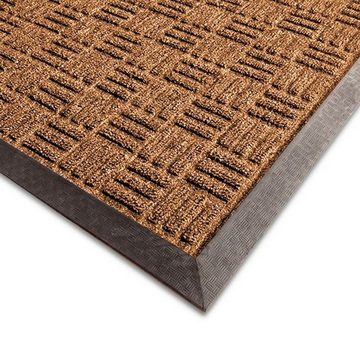 Fußmatte Türmatte Laguna Scrubber-Struktur Braun, Sauberlaufmatte, 3 Größen, Karat, rechteckig, Höhe: 9 mm