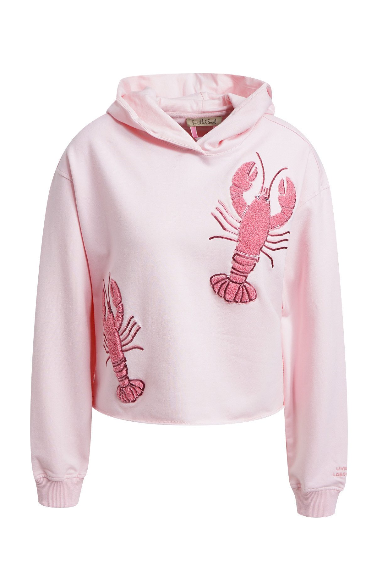 Smith & Soul Kapuzensweatshirt mit Rollsaum am Bund