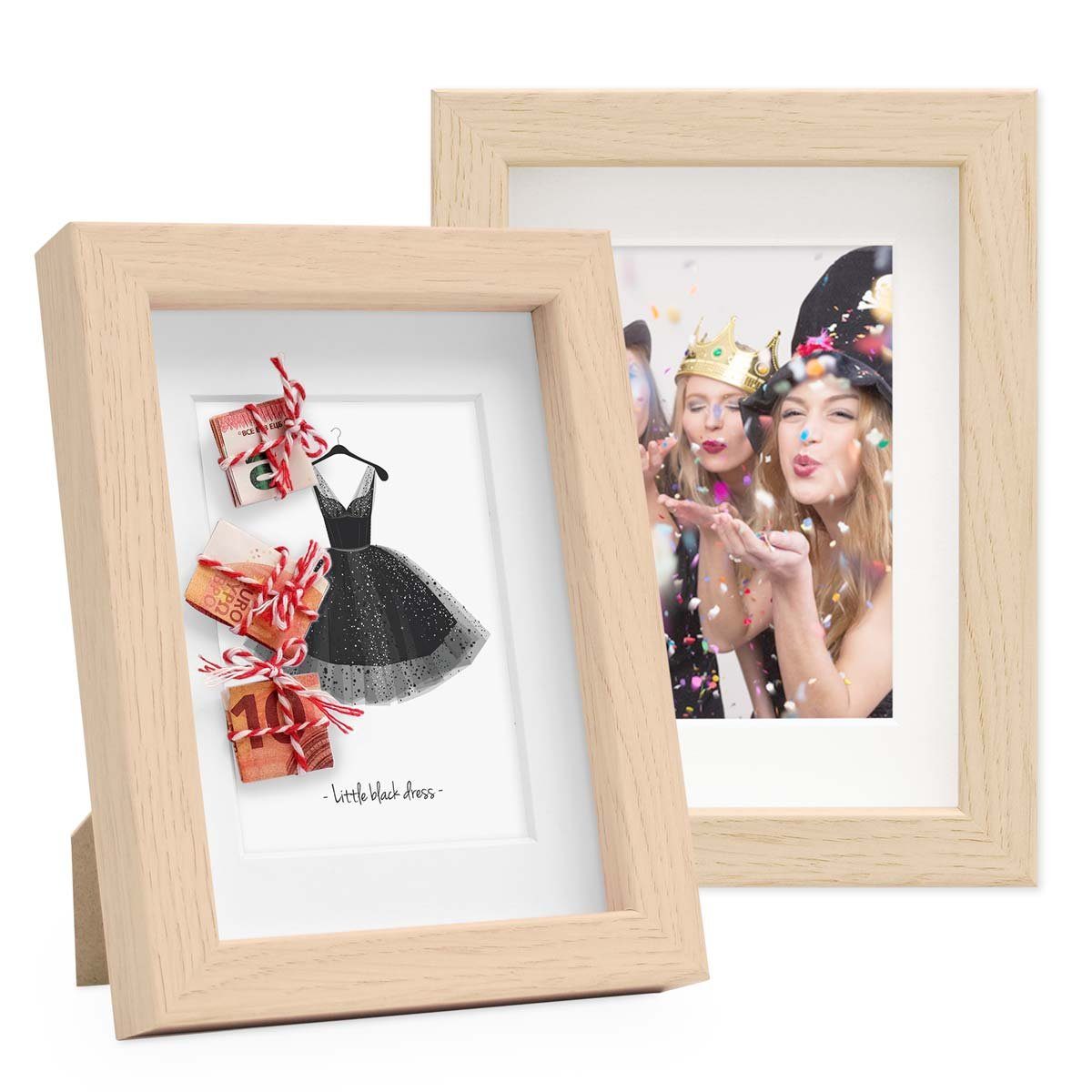 PHOTOLINI Bilderrahmen 2er Set 3D-Rahmen mit günstig online kaufen