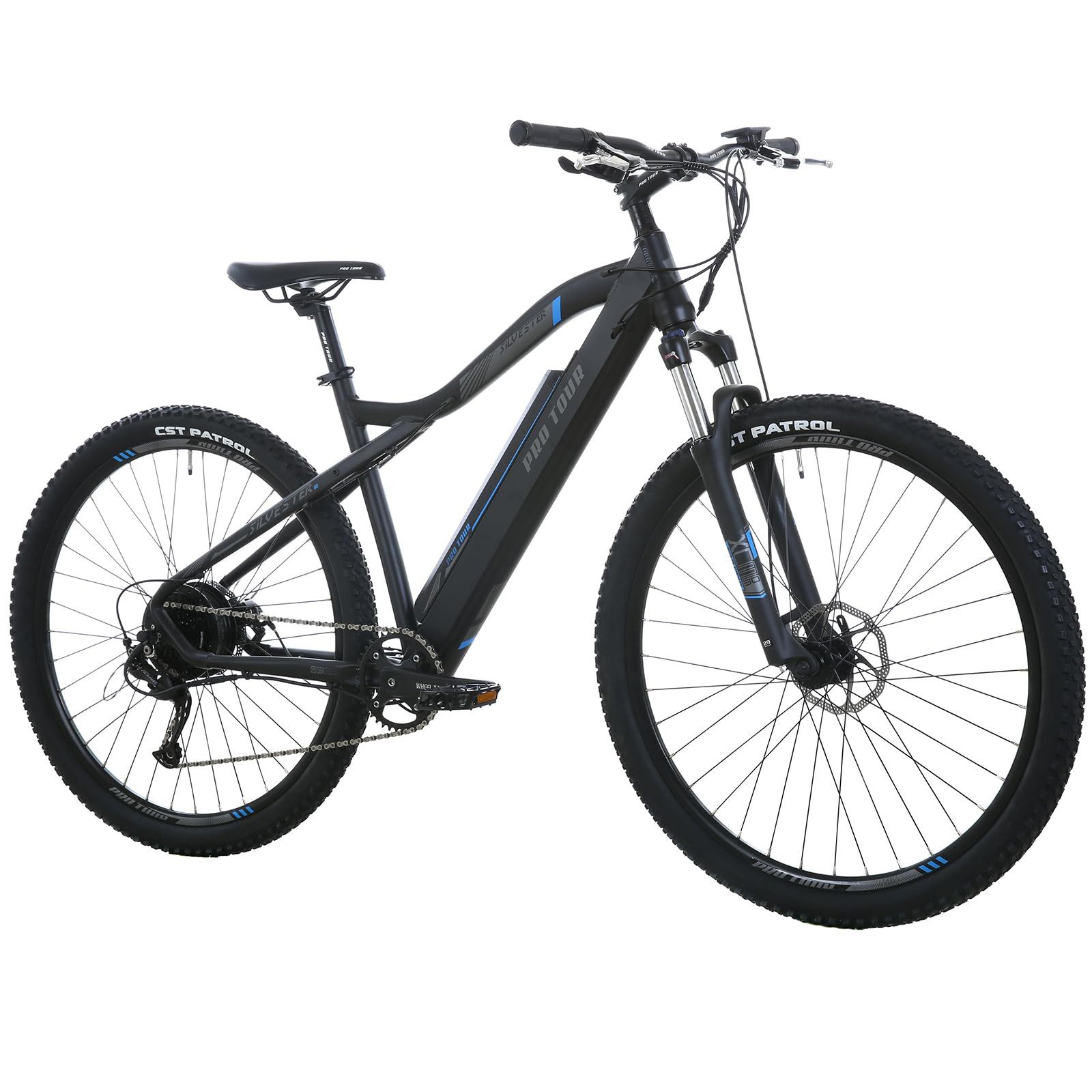 Nettlife E-Bike Mountainbike herren E-Mountainbike Elektrofahrrad 9 Gang Shimano 25 km/h, 9 Gang, 250W Hinterradmotor, 36V/13Ah Akku, LCD Multifunktionsanzeige, 25 km/h, Reichweite 50-90 km