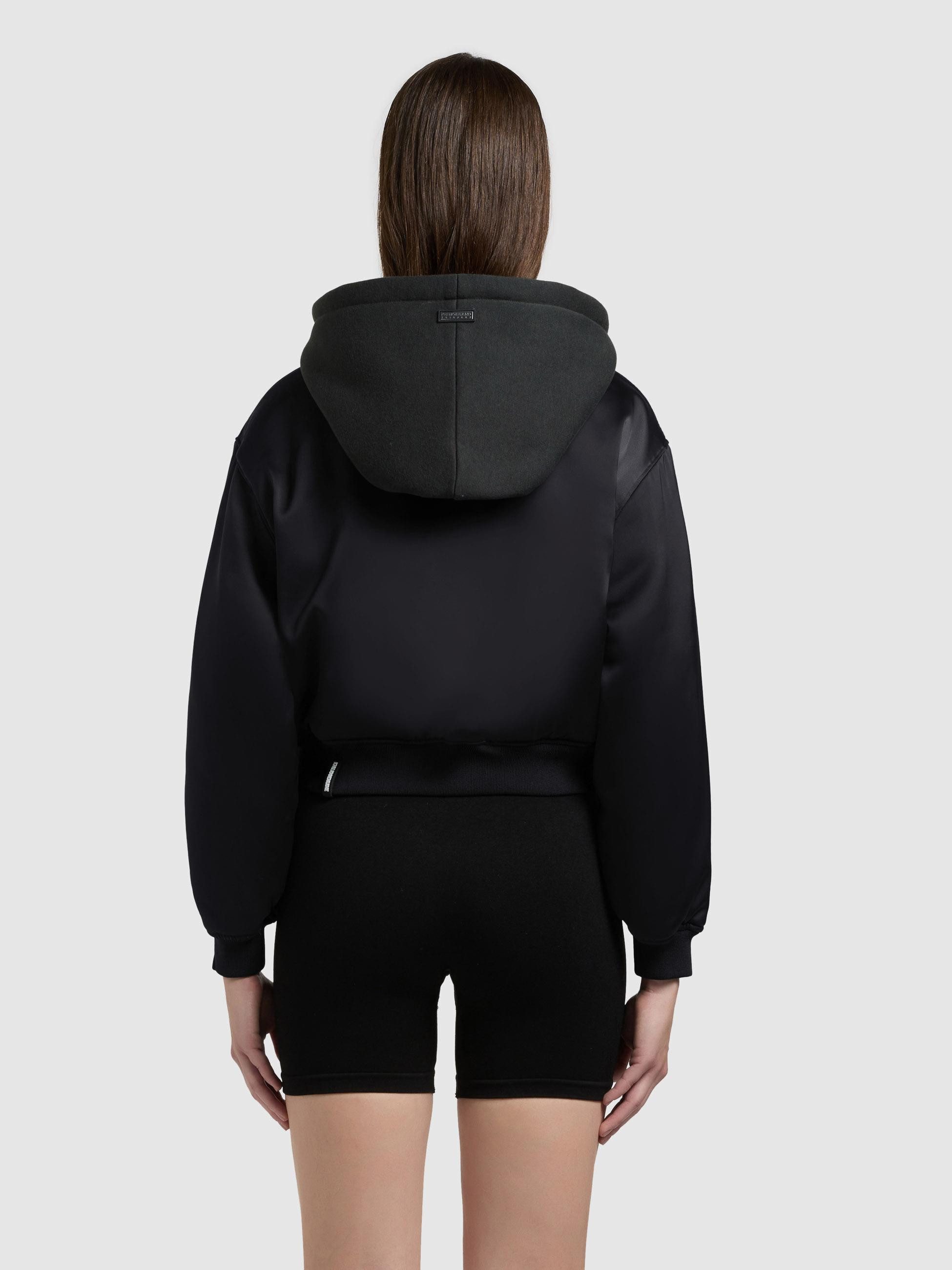 khujo Collegejacke Chani Kurze Damen Bomberjacke mit Kapuze