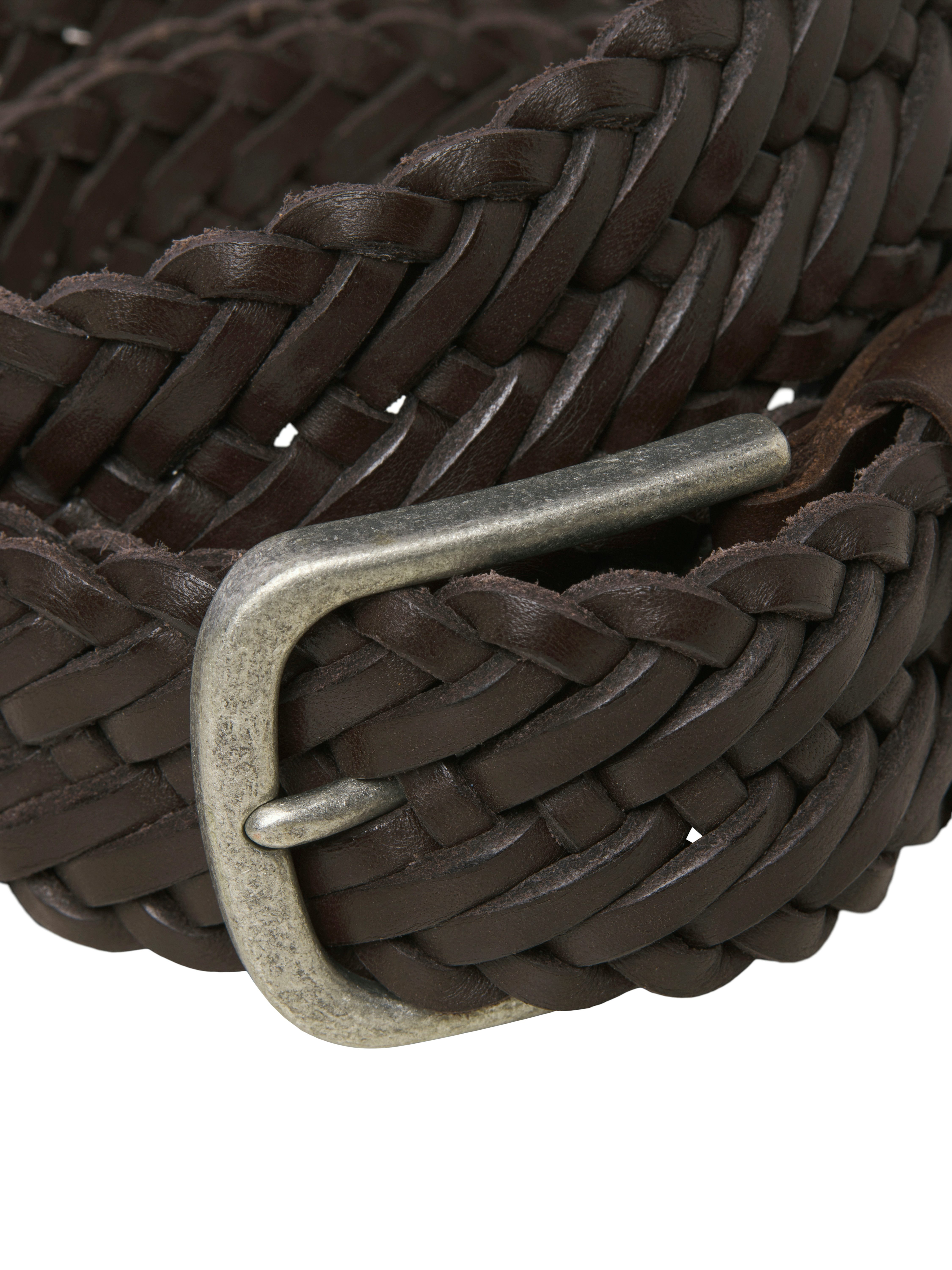 Jack & Jones Ledergürtel JACJOE BRAIDED LEATHER BELT