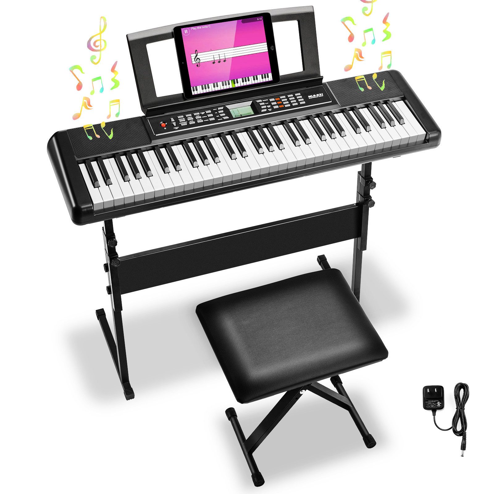 Digitalpiano Keyboard Piano Digital Klavier 61 Tasten