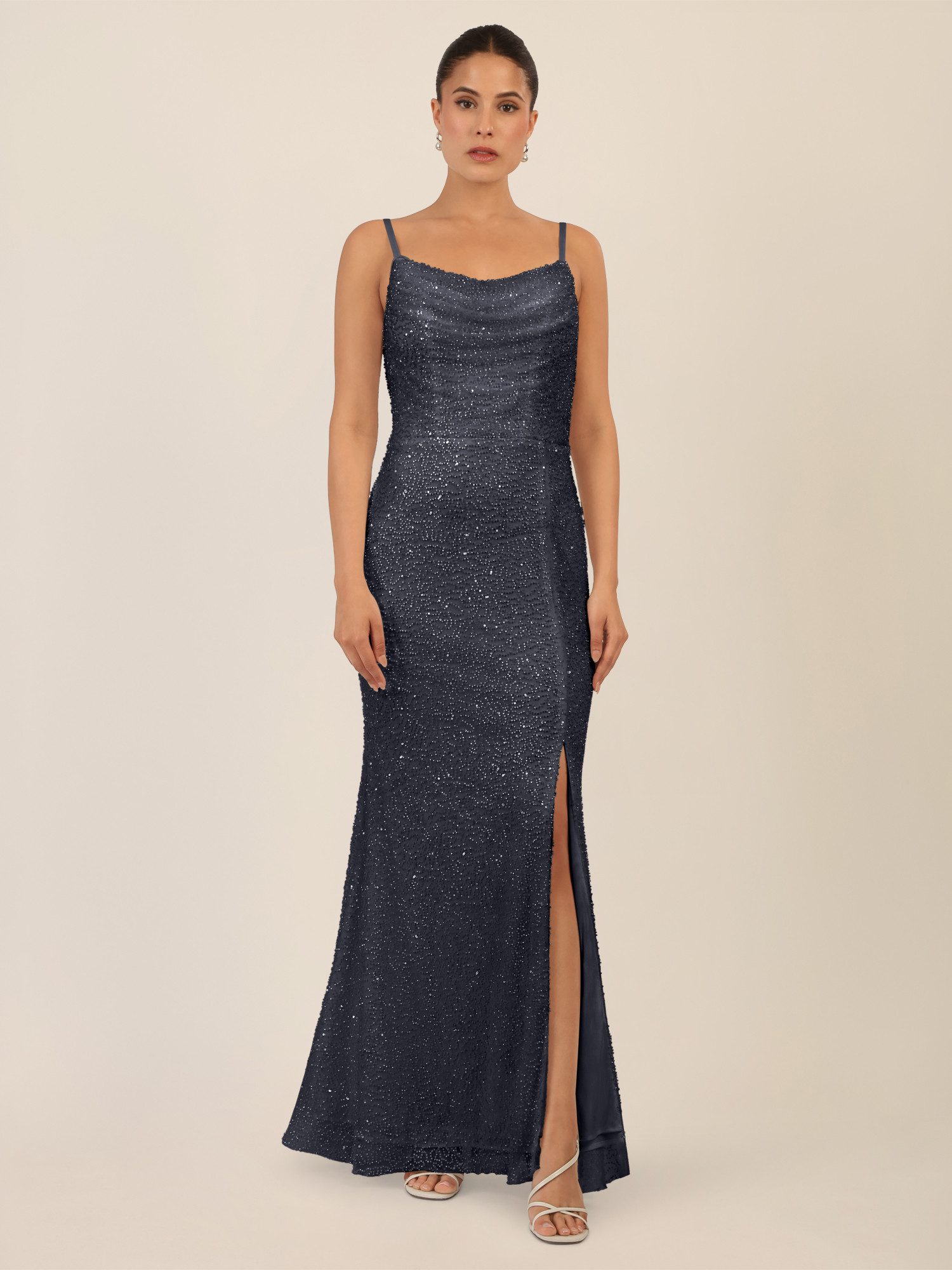 Apart Abendkleid mit Wasserfall-Ausschnitt günstig online kaufen