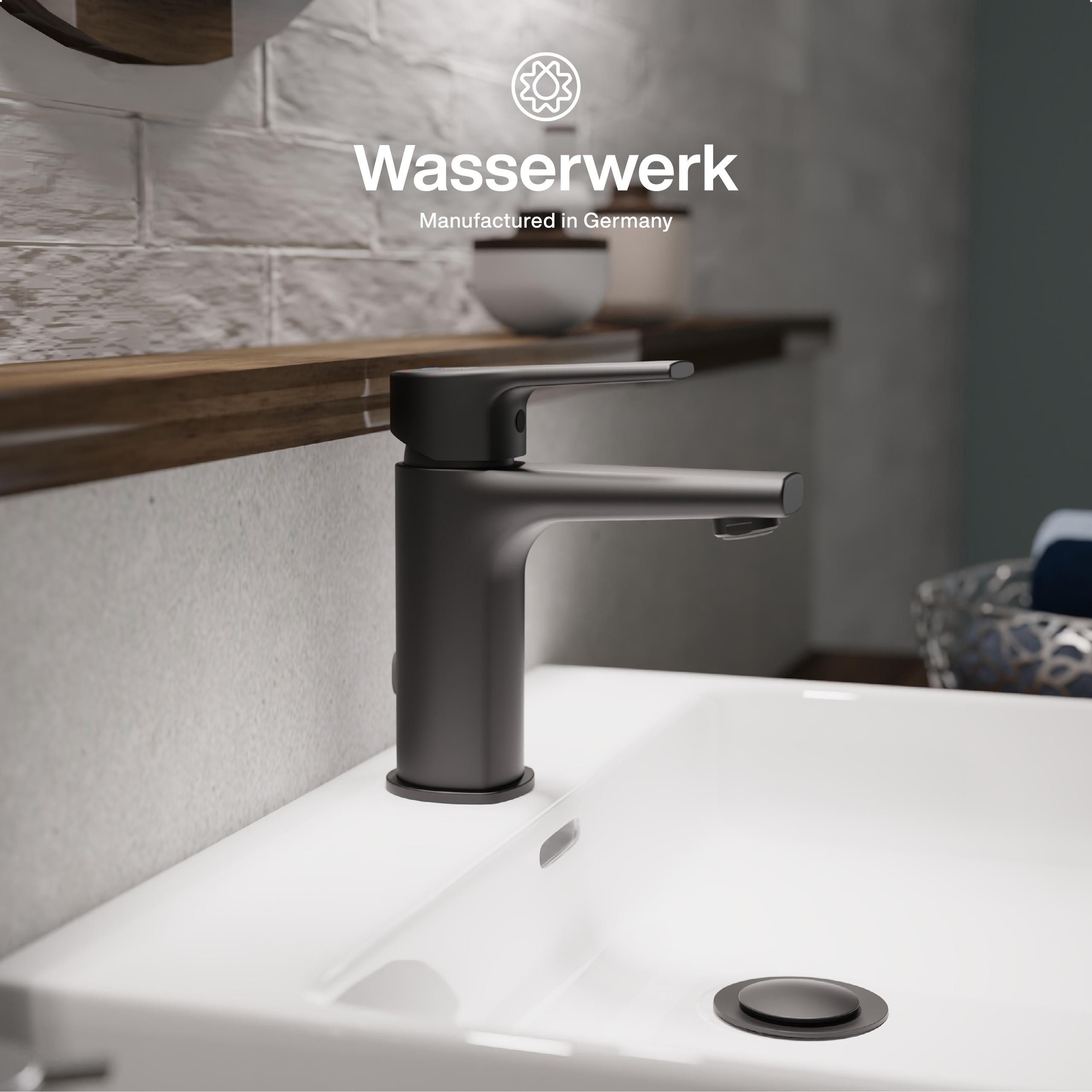 WASSERWERK Waschtischarmatur WT 13 inkl. Popup, wassersparend