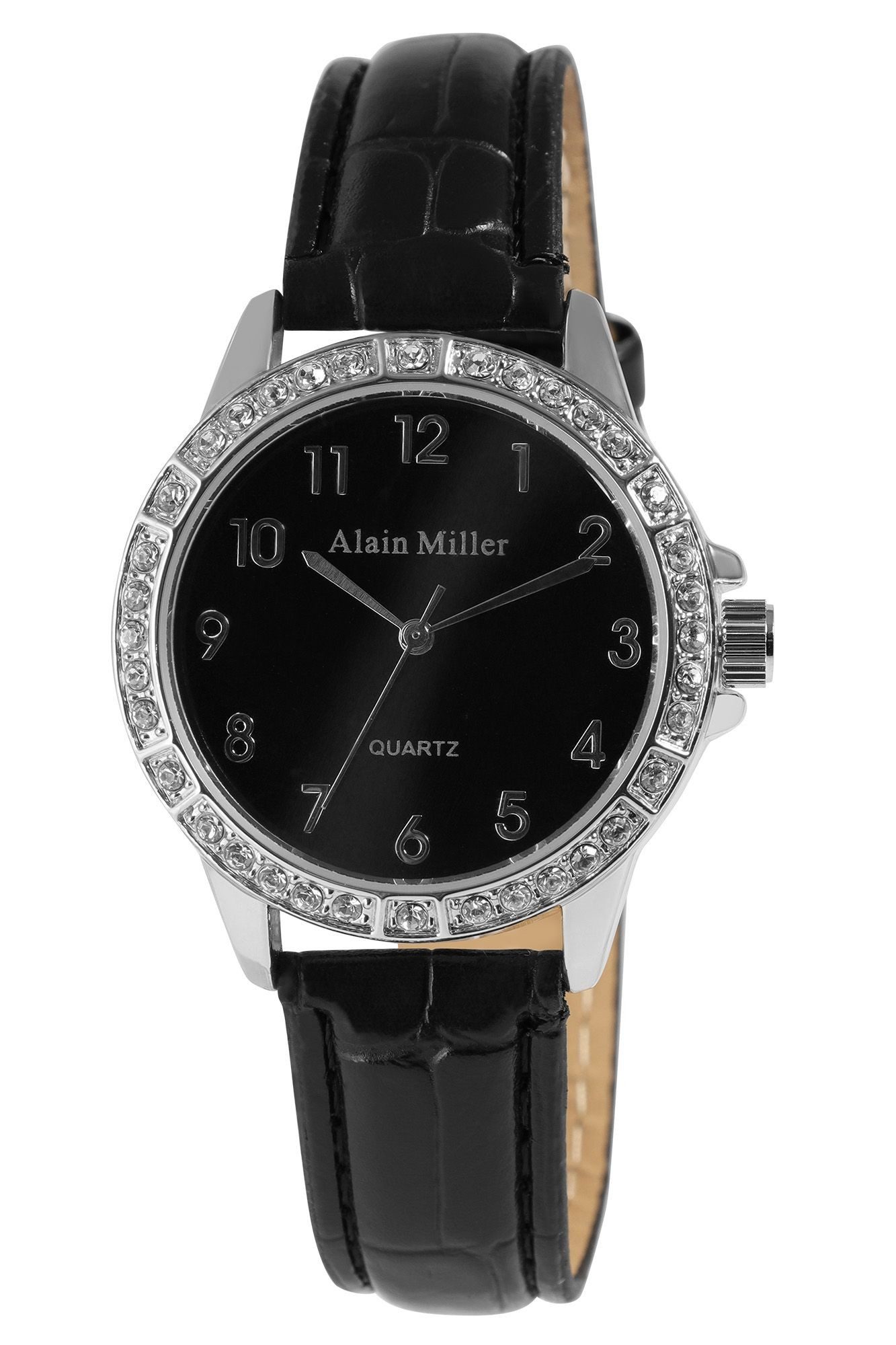 Alain Miller Quarzuhr Mineralglas