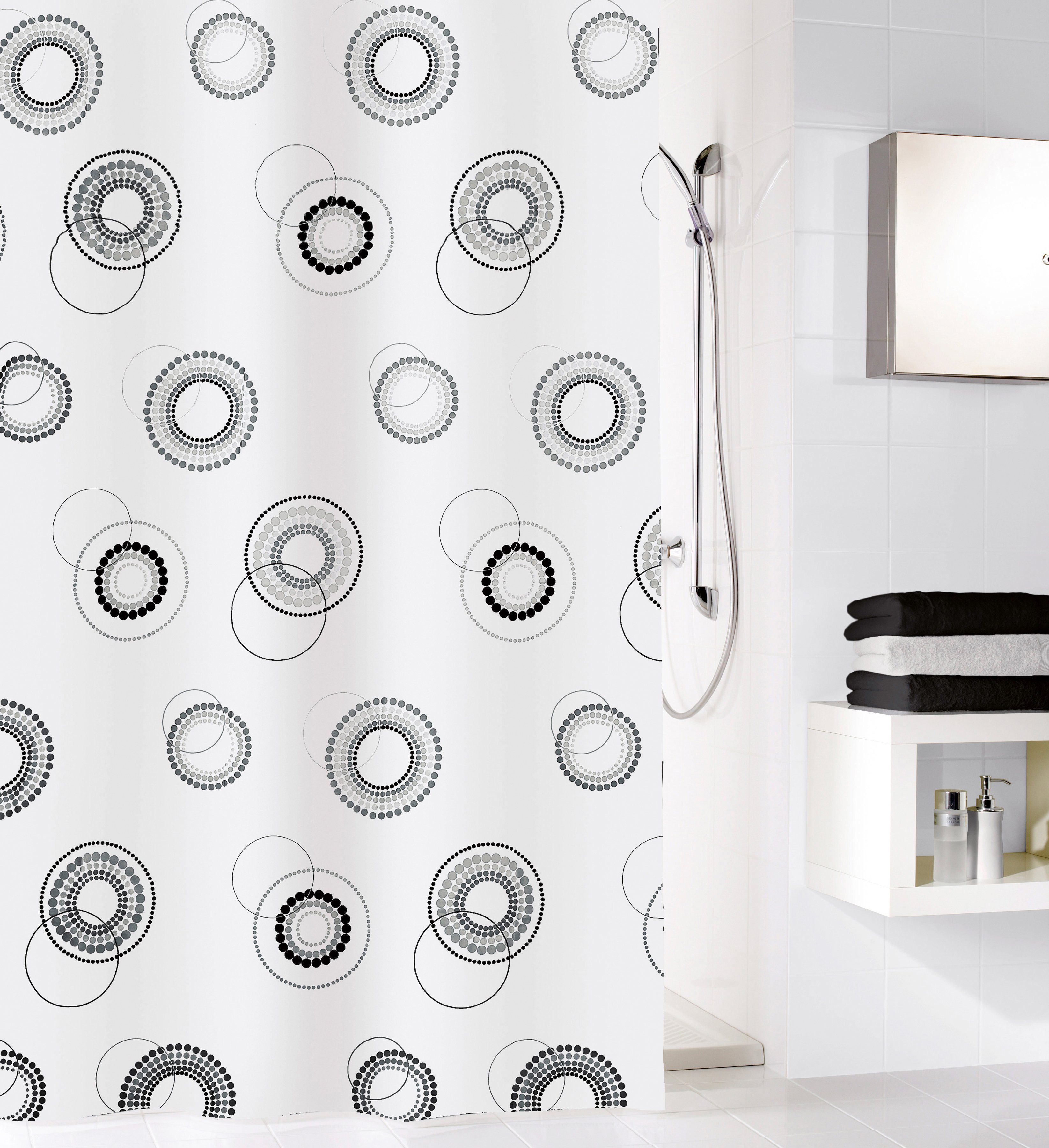 Kleine Wolke Duschvorhang Luna Breite 180 cm, Höhe 200 cm