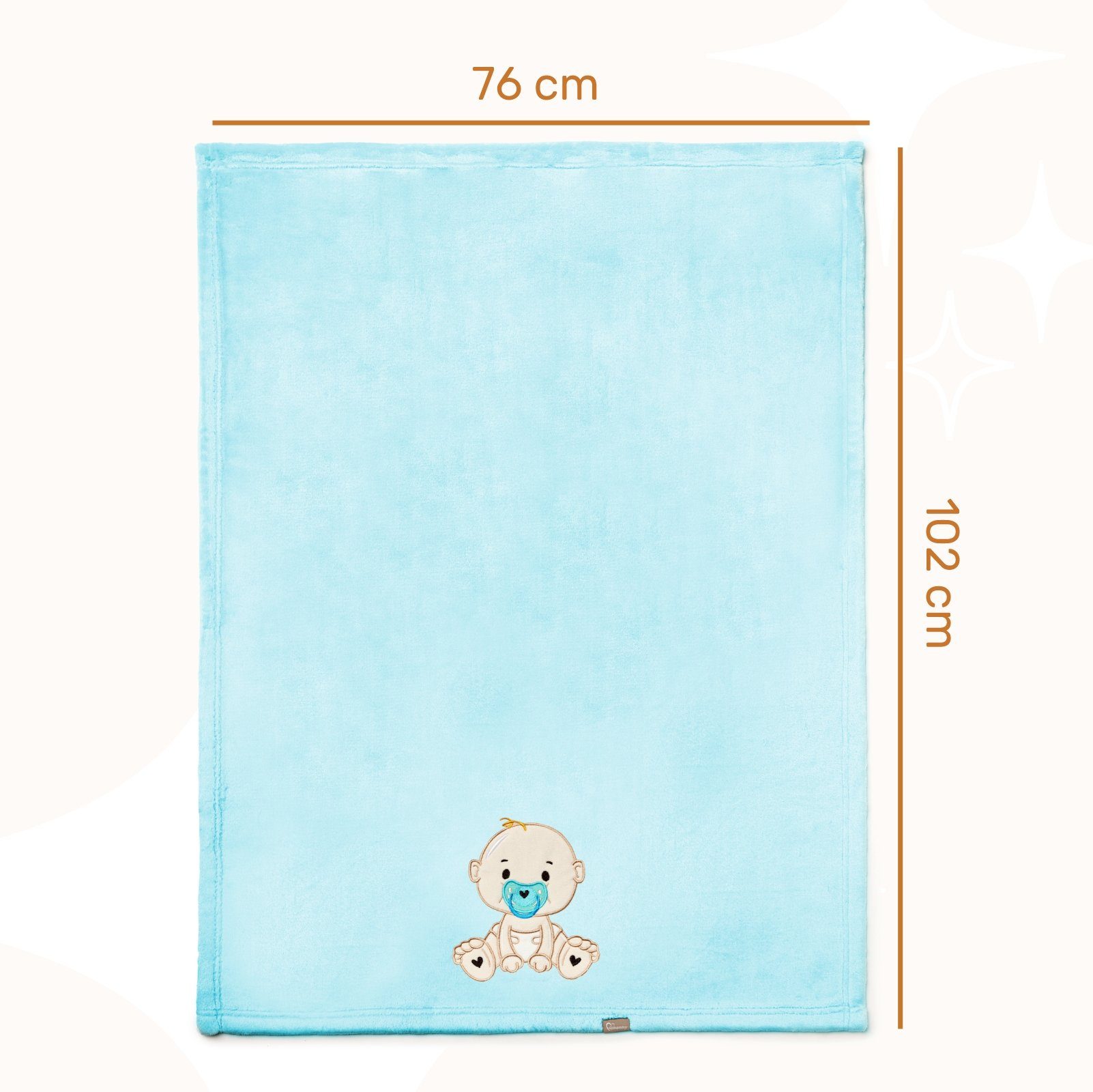 Wohndecke Warme Kuscheldecke Babydecke Blanket Baby Geschenk BE20-168, Be Mammy