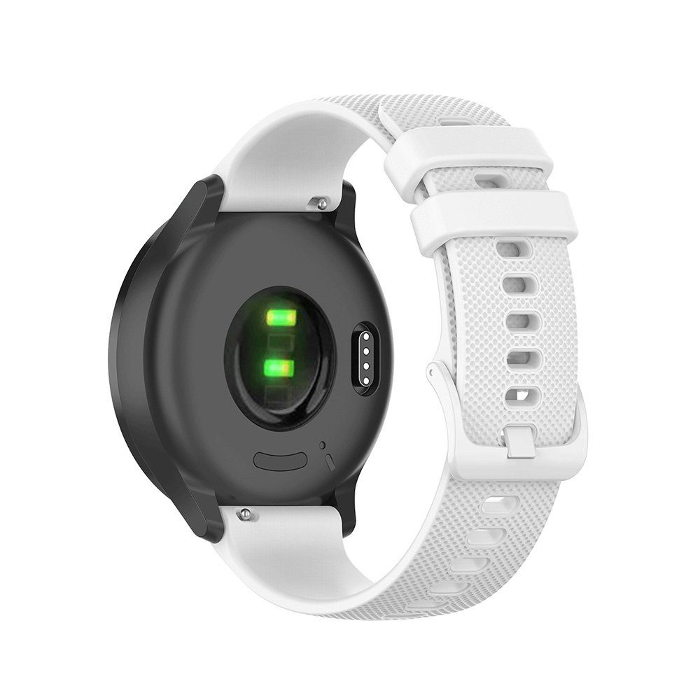 BTTO Smartwatch-Armband Silikonband Uhrenarmband für Weiß Breiten, 18 Farben, Samsung SmartWatch-Armband mm/20 6 Watch/Huawei mm/22mm Galaxy Wasserdicht Watch/Garmin/Fossi