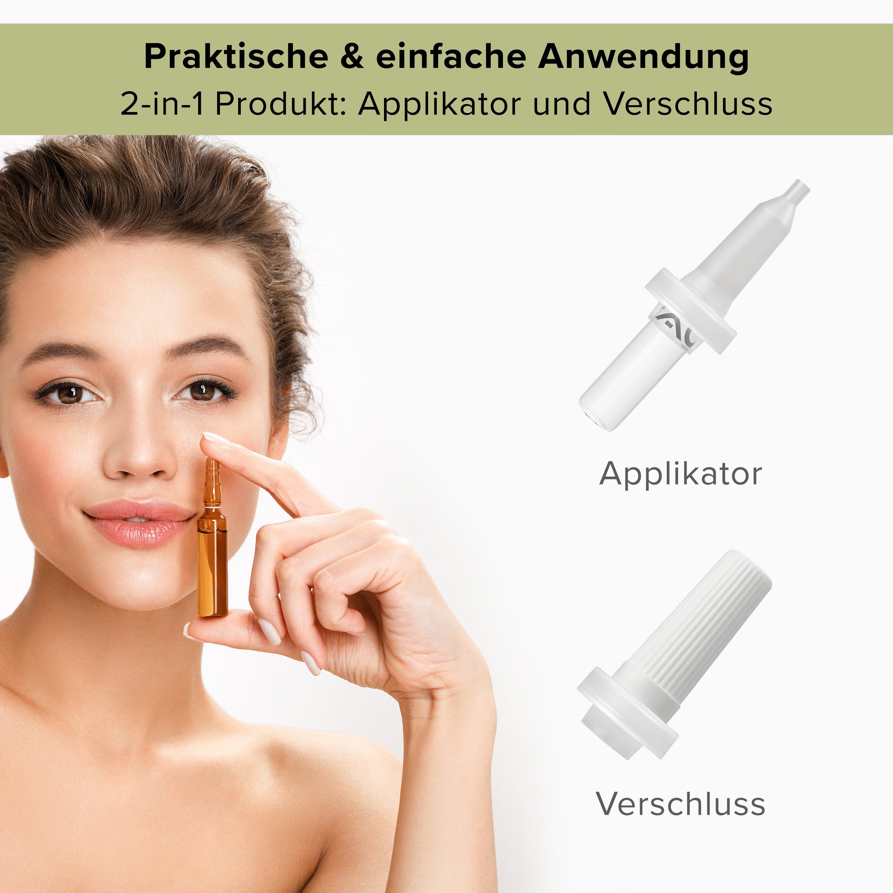 Ampullen 2 für Brechampullen Cosmetics 2ml Gesichtspflege 1-tlg., Brechampullen, Applikator RAU Applikator ml für Ampullen
