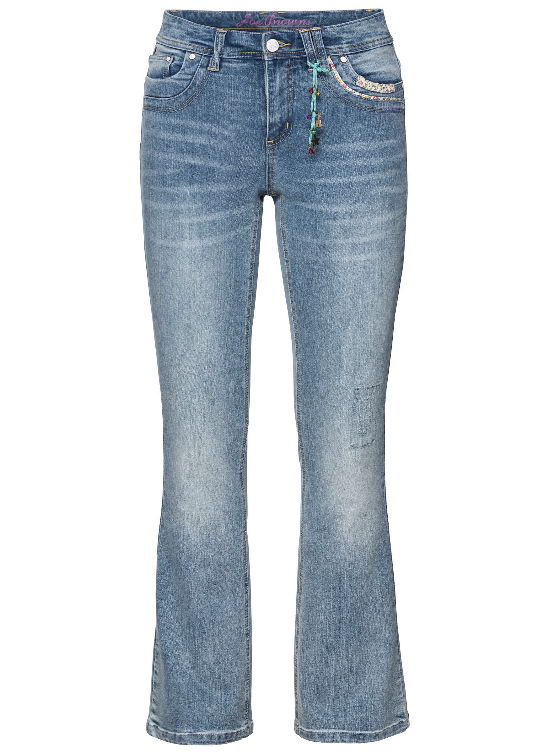 sheego by Joe Browns Bequeme Jeans Bootcut-Jeans . mit Pailletten am Bund günstig online kaufen