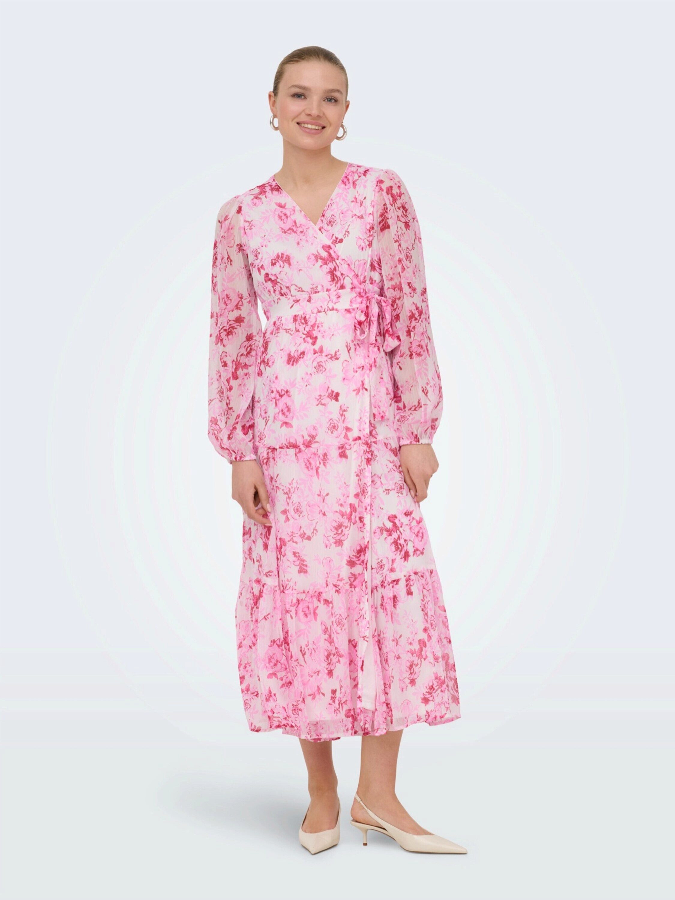 ONLY Maxikleid ONLMIRIAM (1-tlg) Drapiert/gerafft
