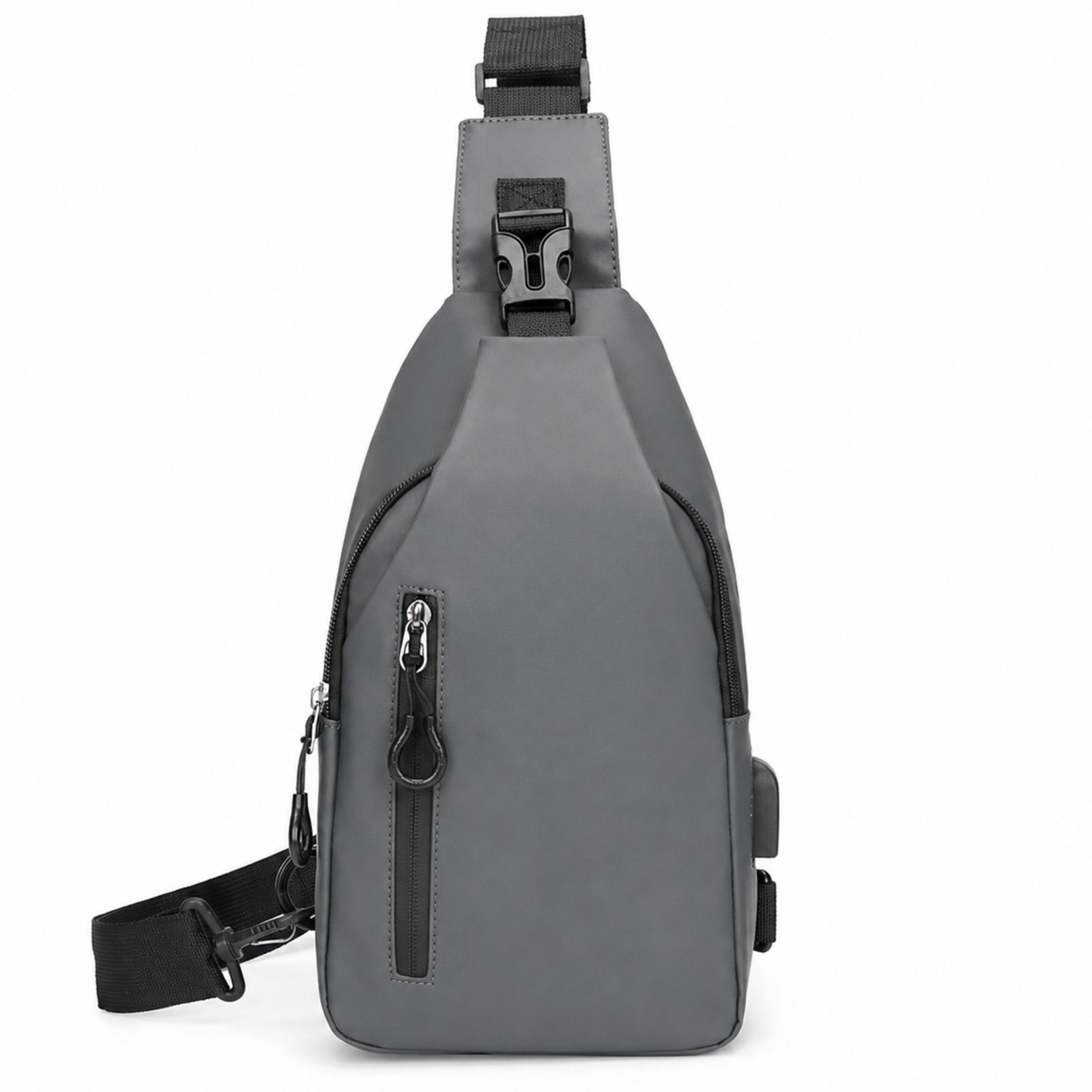 StellarLuma Umhängetasche Herren Tasche Umhängetasche Brusttasche Schultertasche Crossbody (Erhältllich in drei verschiedenen Farben), 3 Fächer, Kopfhöreröffnung und wechselbarer Schultergurt fürs Tragen