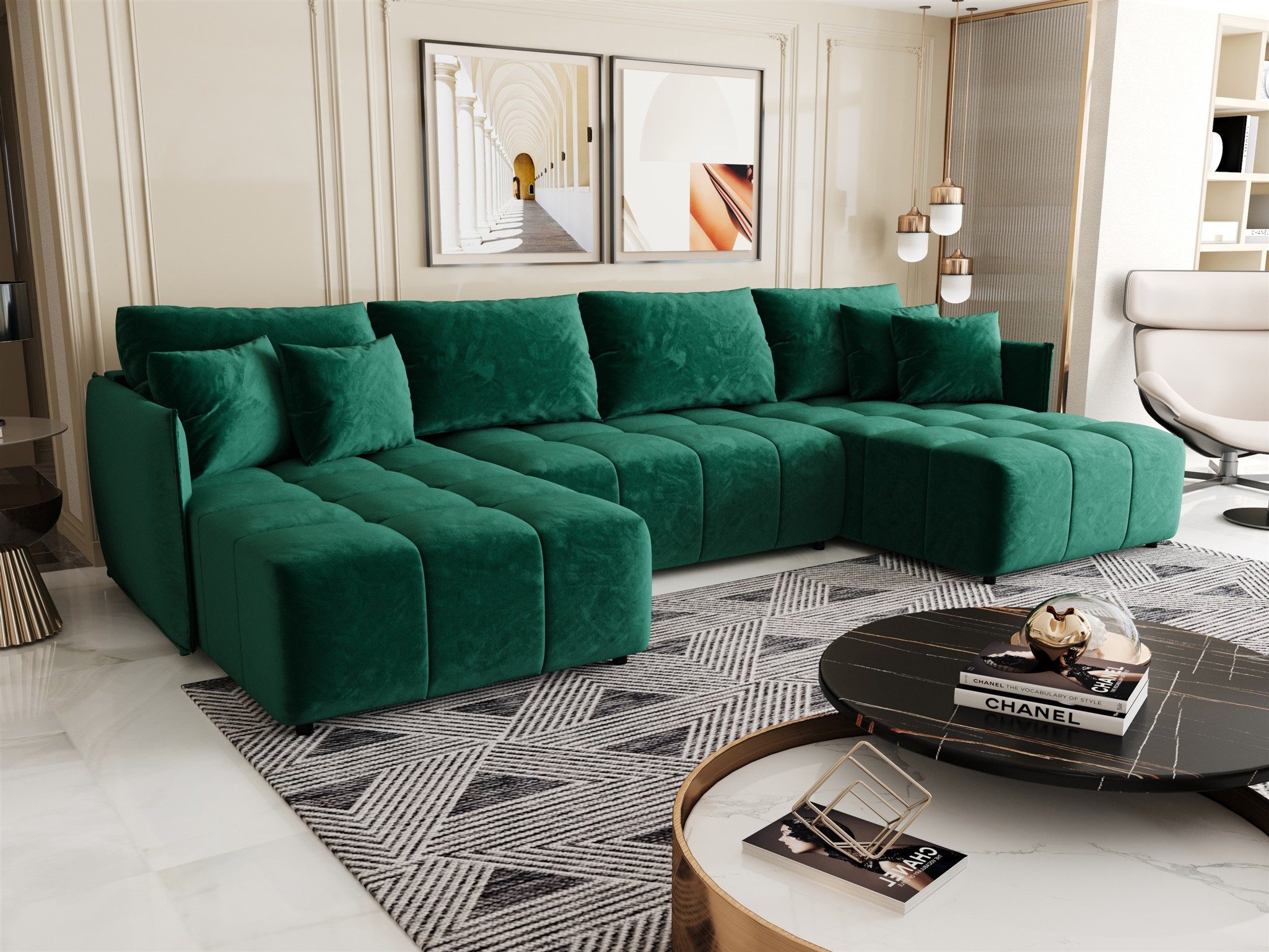 Fun Möbel Wohnlandschaft Sofa TREVISO in günstig online kaufen