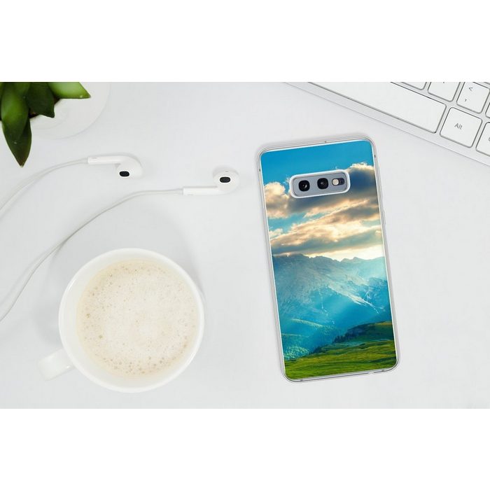 MuchoWow Handyhülle Alpen - Sonne - Natur Phone Case Handyhülle Samsung Galaxy S10e Silikon Schutzhülle VZ10893