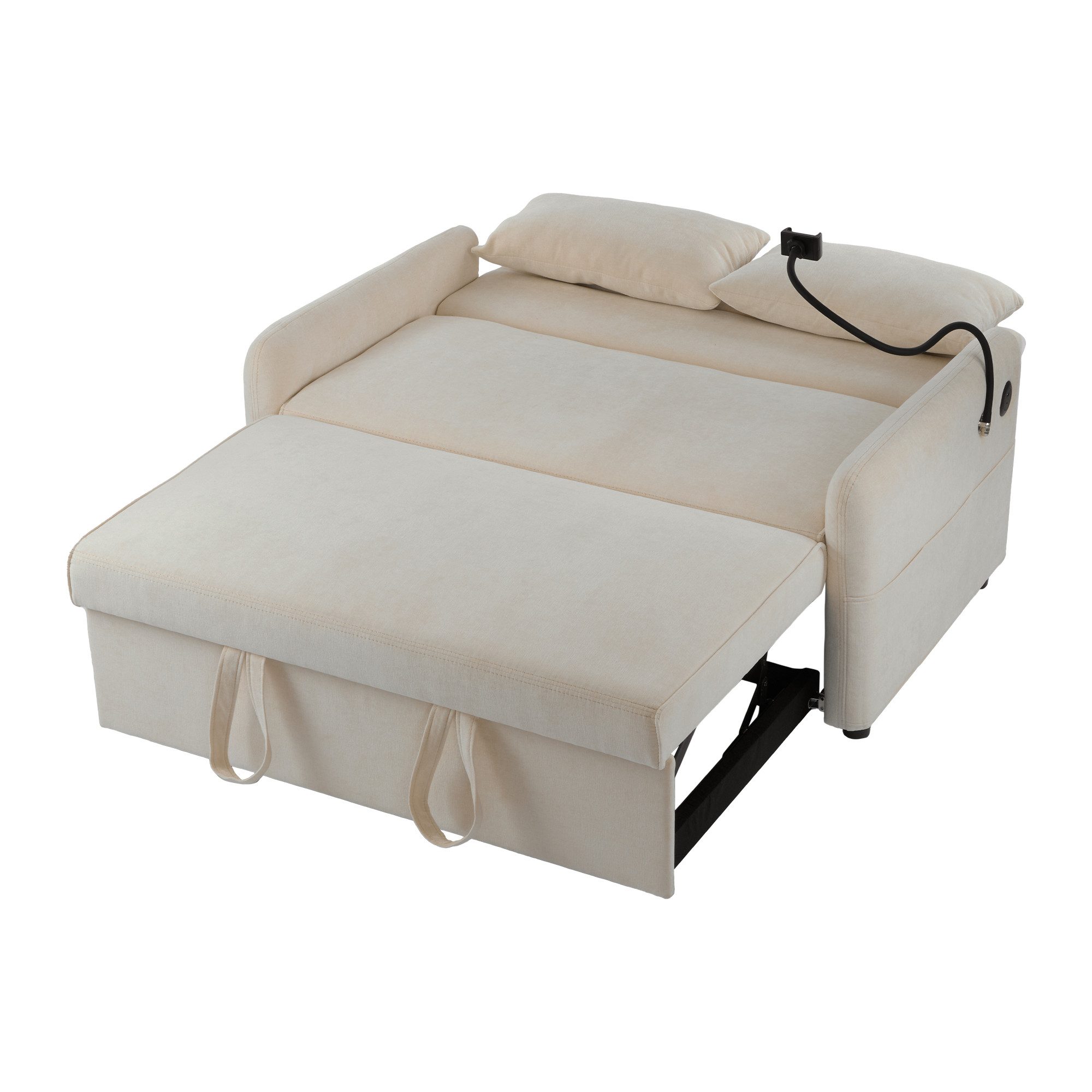 Merax Schlafsofa mit 3-in-1 Bettfunktion, Loungesessel günstig online kaufen