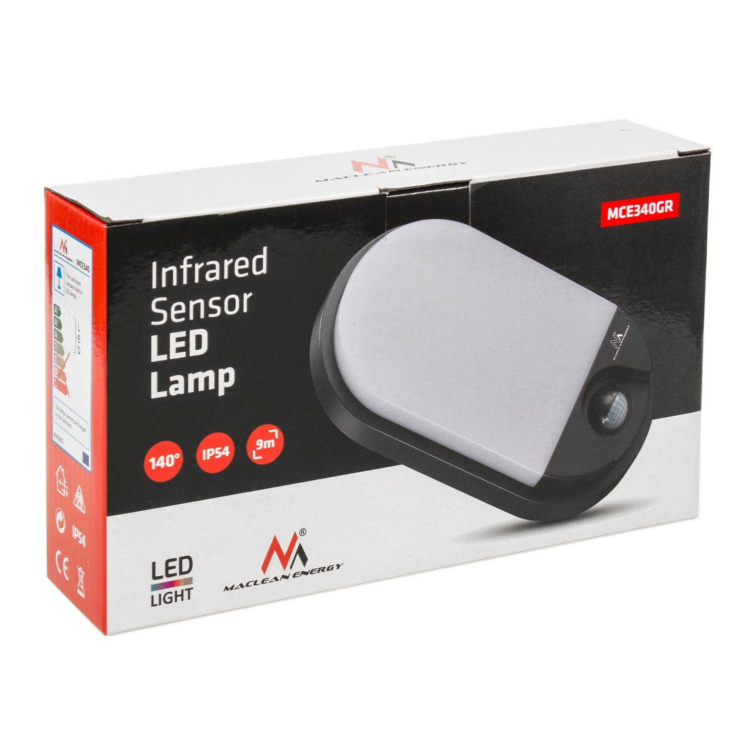 Maclean Außen-Wandleuchte MCE340, LED fest integriert, günstig online kaufen