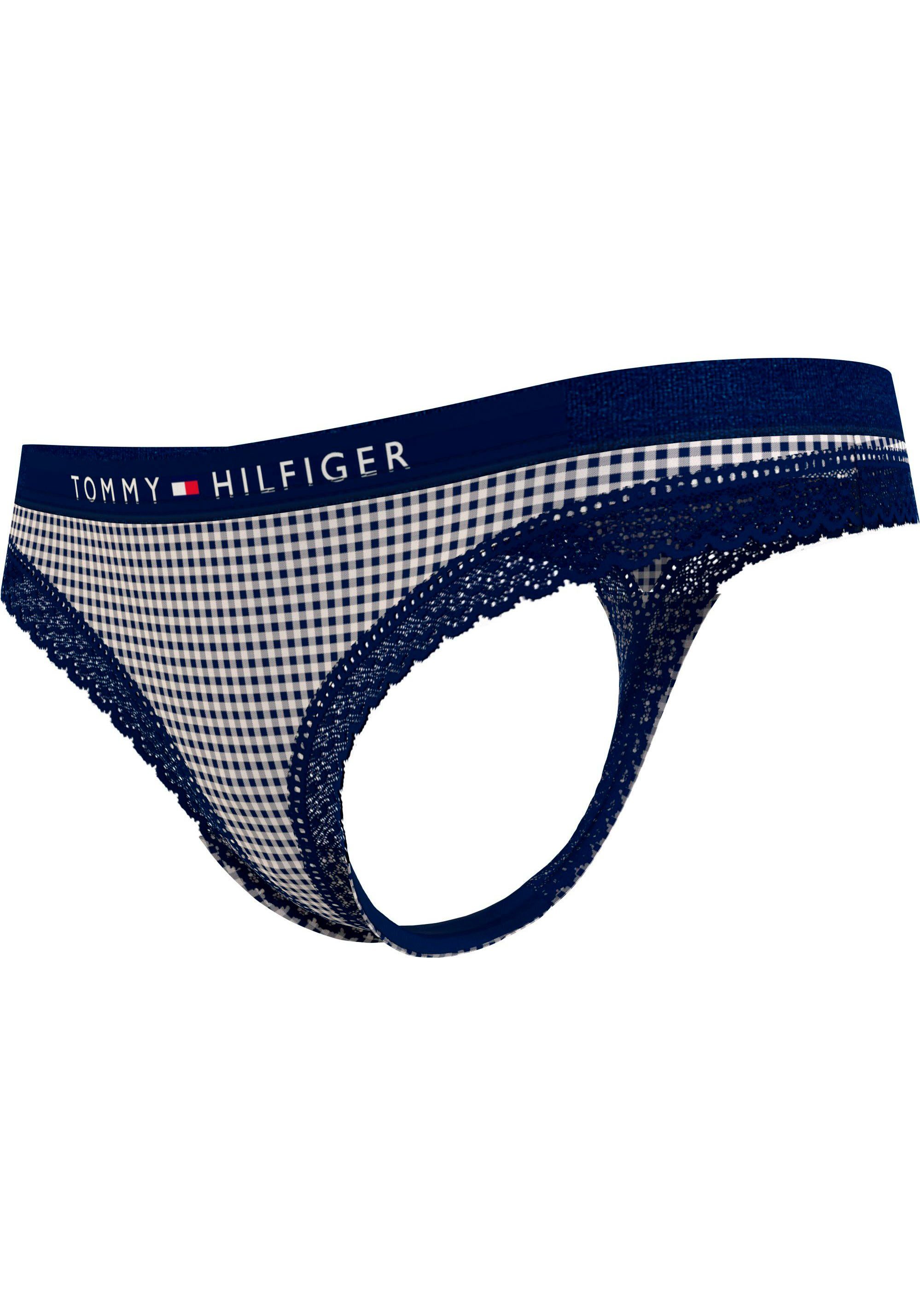 PRINT T-String Underwear am mit Hilfiger Tommy THONG Bund Logoschriftzug