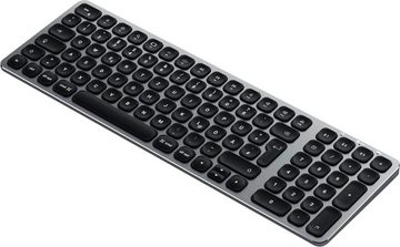 Satechi Aluminium BT Backlit Keyboard Slim German Tastatur