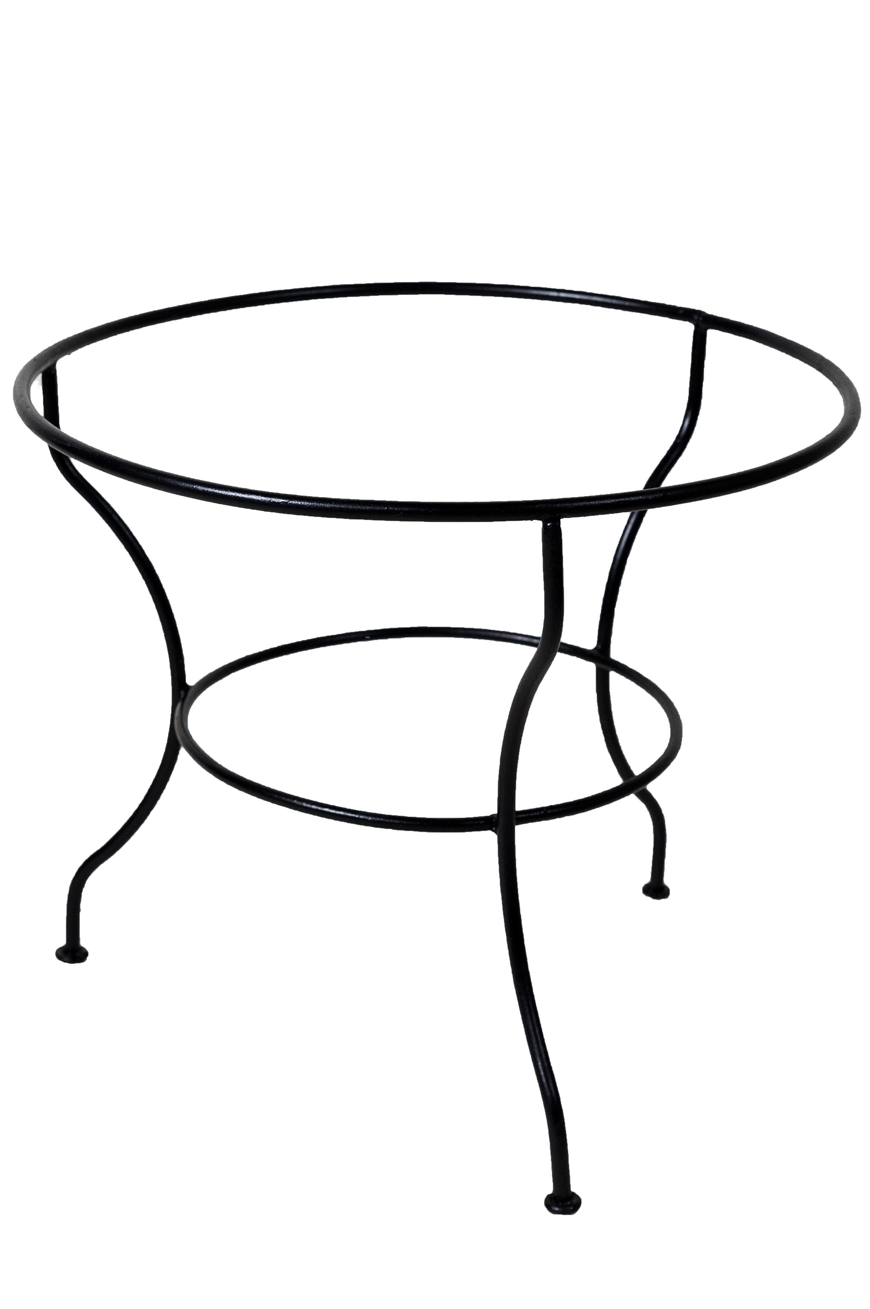 Marrakesch Orient & Mediterran Interior Tischgestell Mosaiktisch-Gestell modern aus Eisen in Schwarz 60 cm rund, 45 cm hoch (1-St)