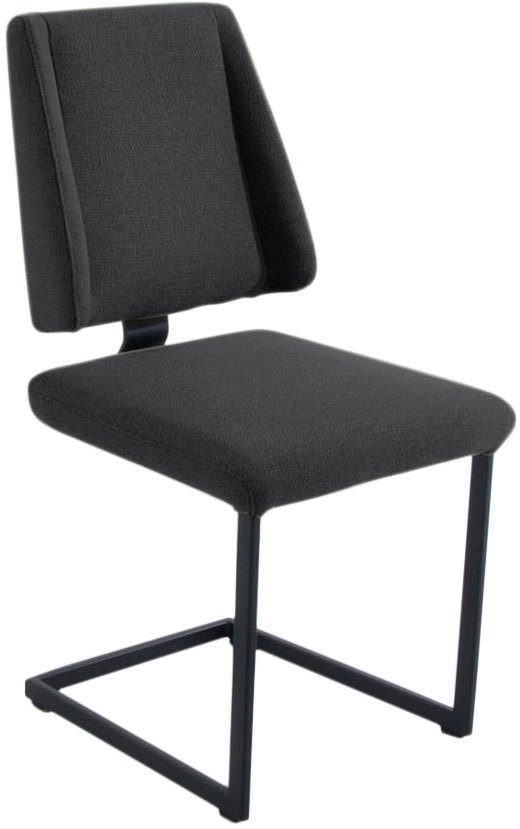 St), Longbeach Komfort (1 & Freischwinger Abstandshalter Gestell Sitzkomfort Metall mit Struktur, K+W Wohnen in und anthrazit schwarz