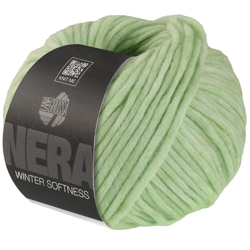 LANA GROSSA WINTER SOFTNESS (NERA) Häkelwolle, 70 m (Zartes Baumwollschlauchgarn, voluminös gefüllt mit flauschigen Merinofasern), 50 g