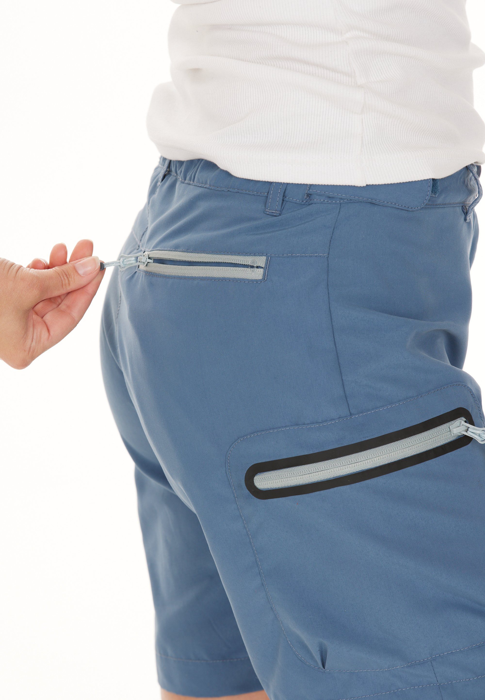 Stian praktischen Reißverschlusstaschen blau Shorts WHISTLER mit