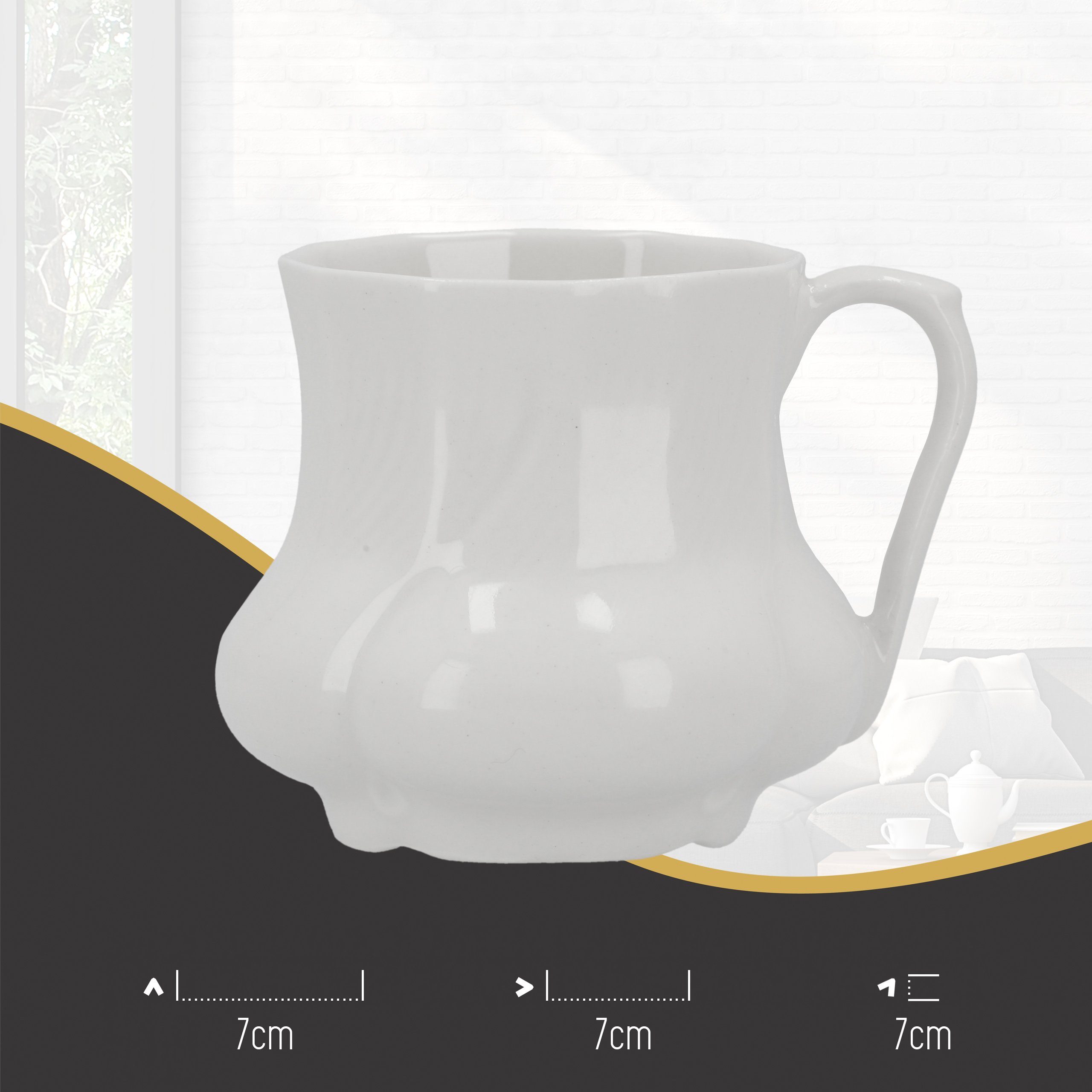 (12-tlg), Personen, Porzellan, Kaffeentassen aus Lantelme Kaffeeservice 6 Kaffeeservice feinem handarbeit Set Kaffeekannen