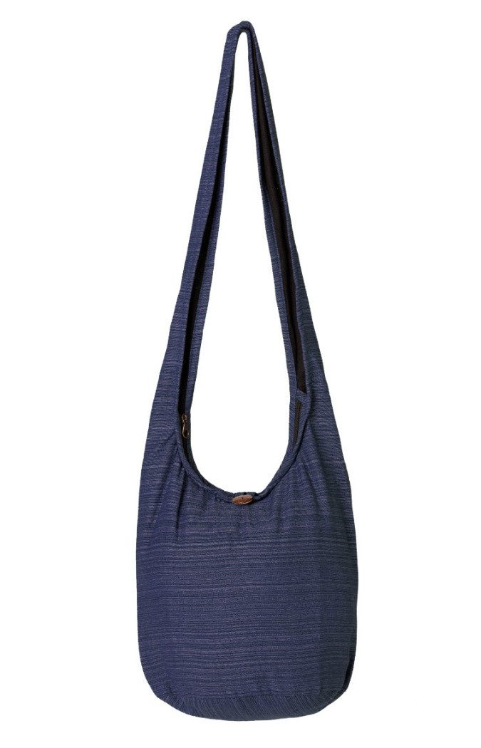 PANASIAM Freizeittasche Schulterbeutel Lini Beuteltasche aus 100% Baumwolle Schultertasche, In 2 Größen auch als Strandtasche Yogatasche oder Handtasche nutzbar