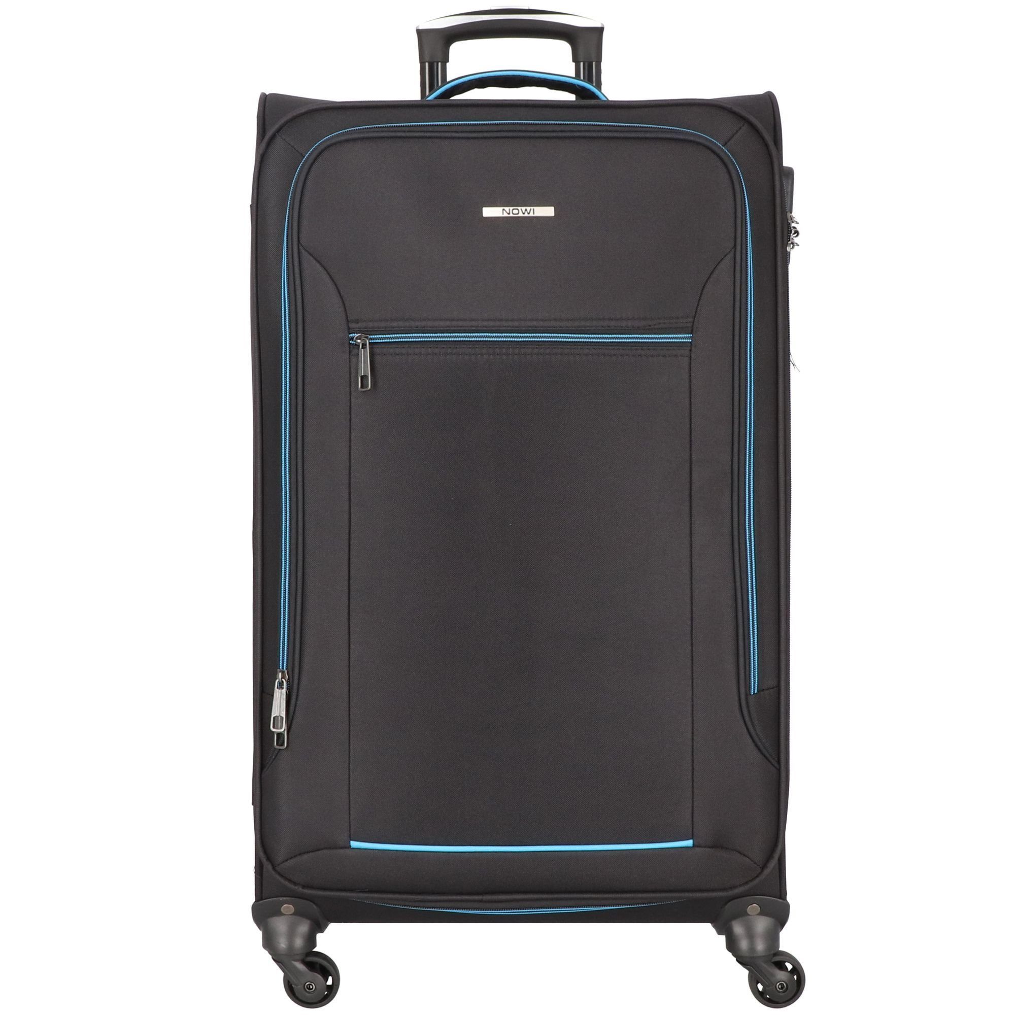 NOWI Weichgepäck-Trolley Sevilla, 4 Rollen, Polyester sz-blau