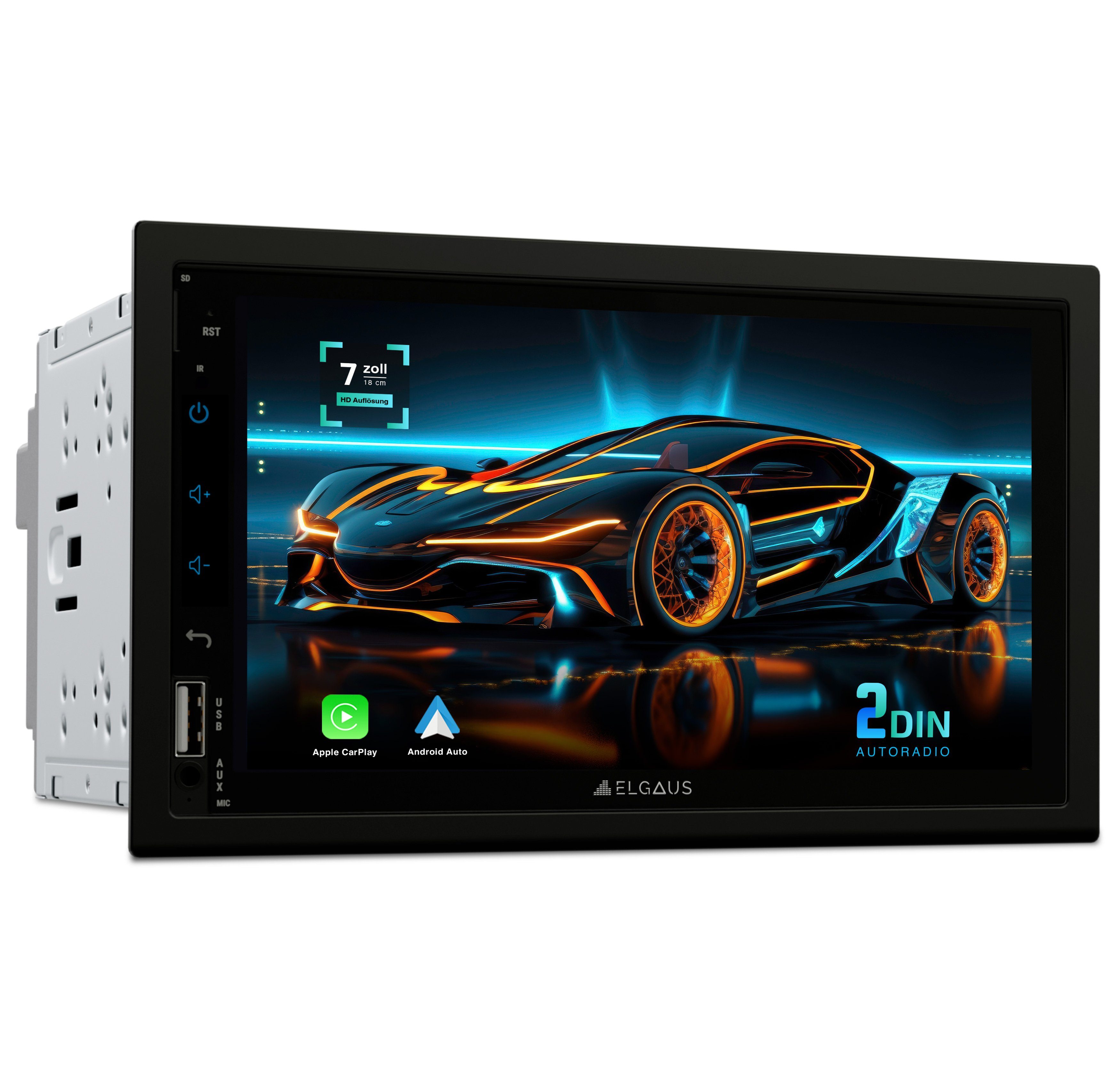 ELGAUS ELGAUS OM-270A universelles 2 DIN Android 11 Autoradio (FM-Tuner mit  RDS, Digitalradio (DAB), UKW, CarPlay, Android Auto, RDS, DAB, RGB,  Fernbedienung, Manual in DE/EN)