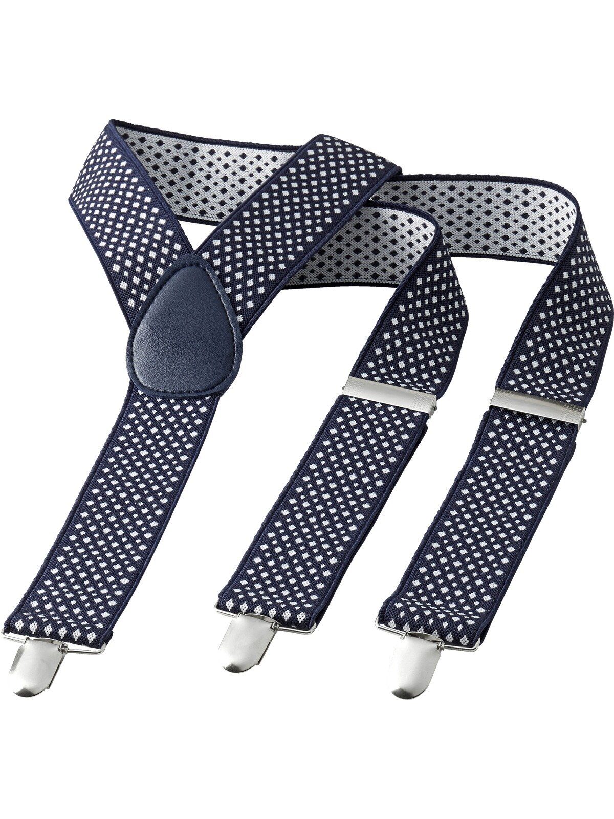 Jan Vanderstorm Hosenträger IBERT in modernem Rautenmuster günstig online kaufen