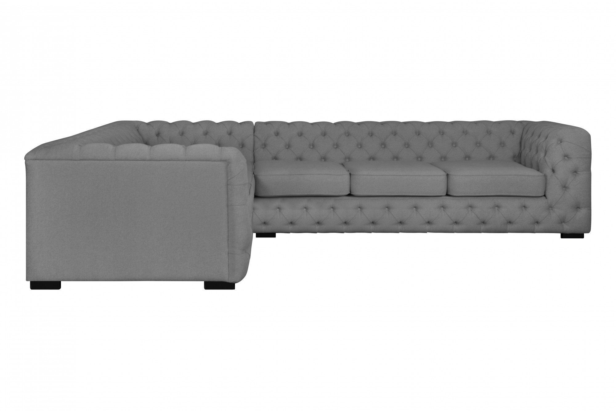 Home affaire Chesterfield-Sofa KALINA L-Form, hochwertig Chesterfield-Ausführung