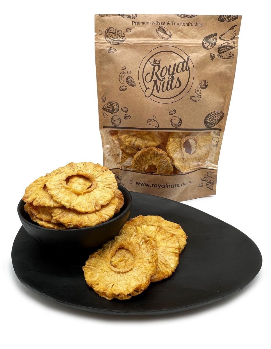 Royalnuts Genuss GmbH Trockenfrüchte 500 G Getrocknete Ananasringe, Royalnuts