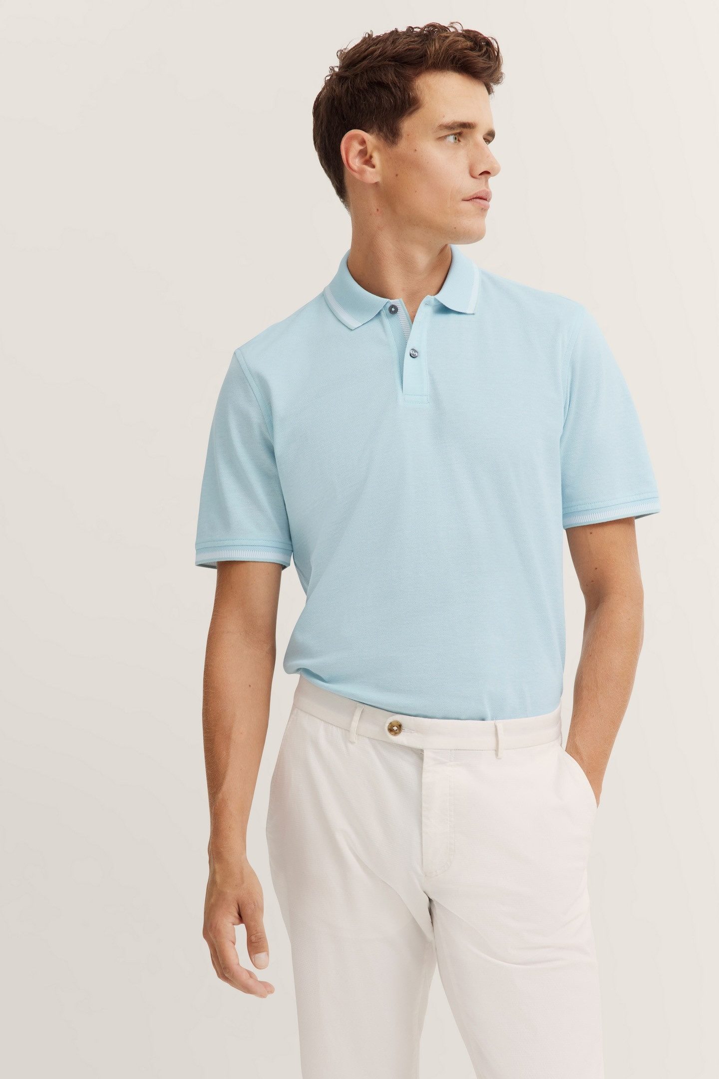 bugatti Poloshirt aus Baumwolle