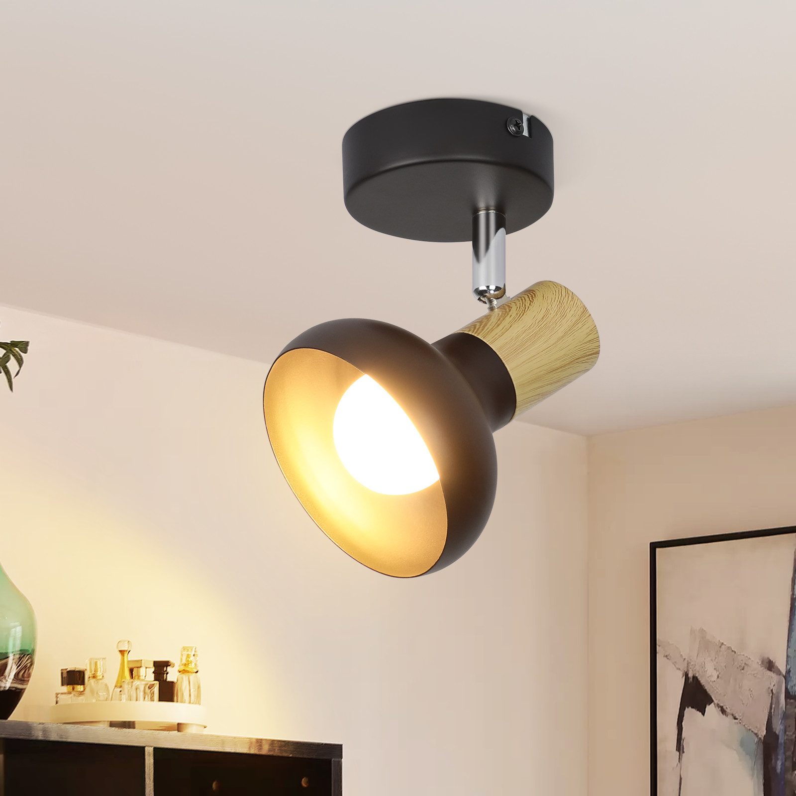 ZMH Deckenstrahler 1 Flammig E14 Eisen günstig online kaufen