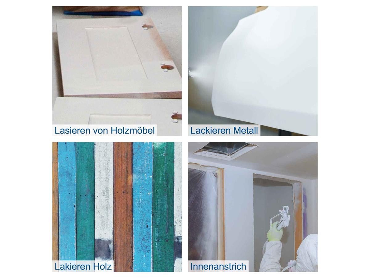 Scheppach Farbsprühgerät ACS3000, (1-tlg), 7,6 m Sprühschlauch, bis zu 350 m²/h möglich