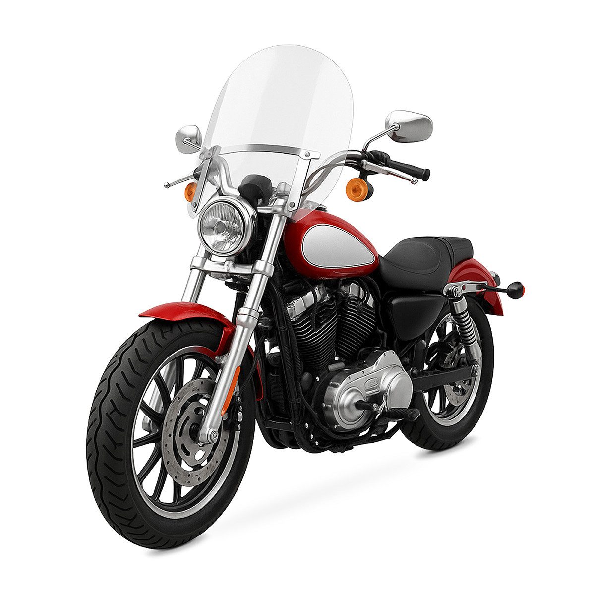 Craftride Motorradhelm-Visier Windschild für Harley Davidson Sportster 1200 Custom 96-18