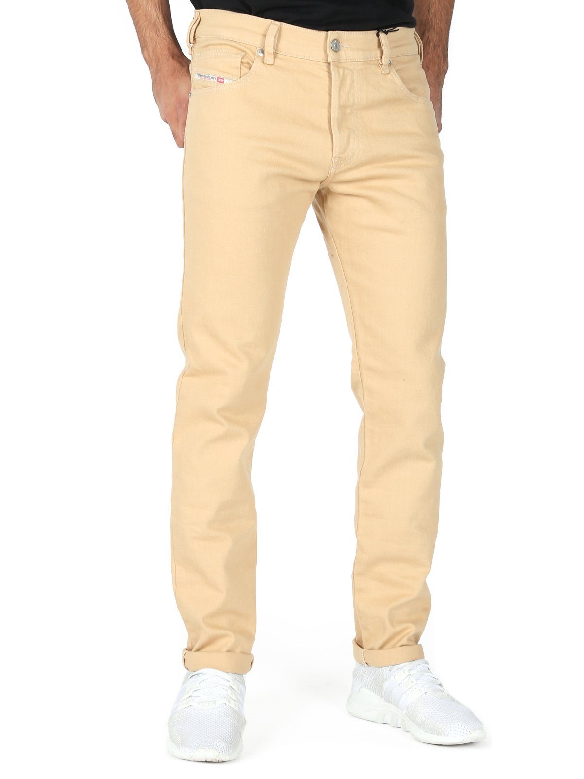 Herren Stretchjeans In Beige/sandfarben - Bequem, Elastisch, Verschiedene Größen