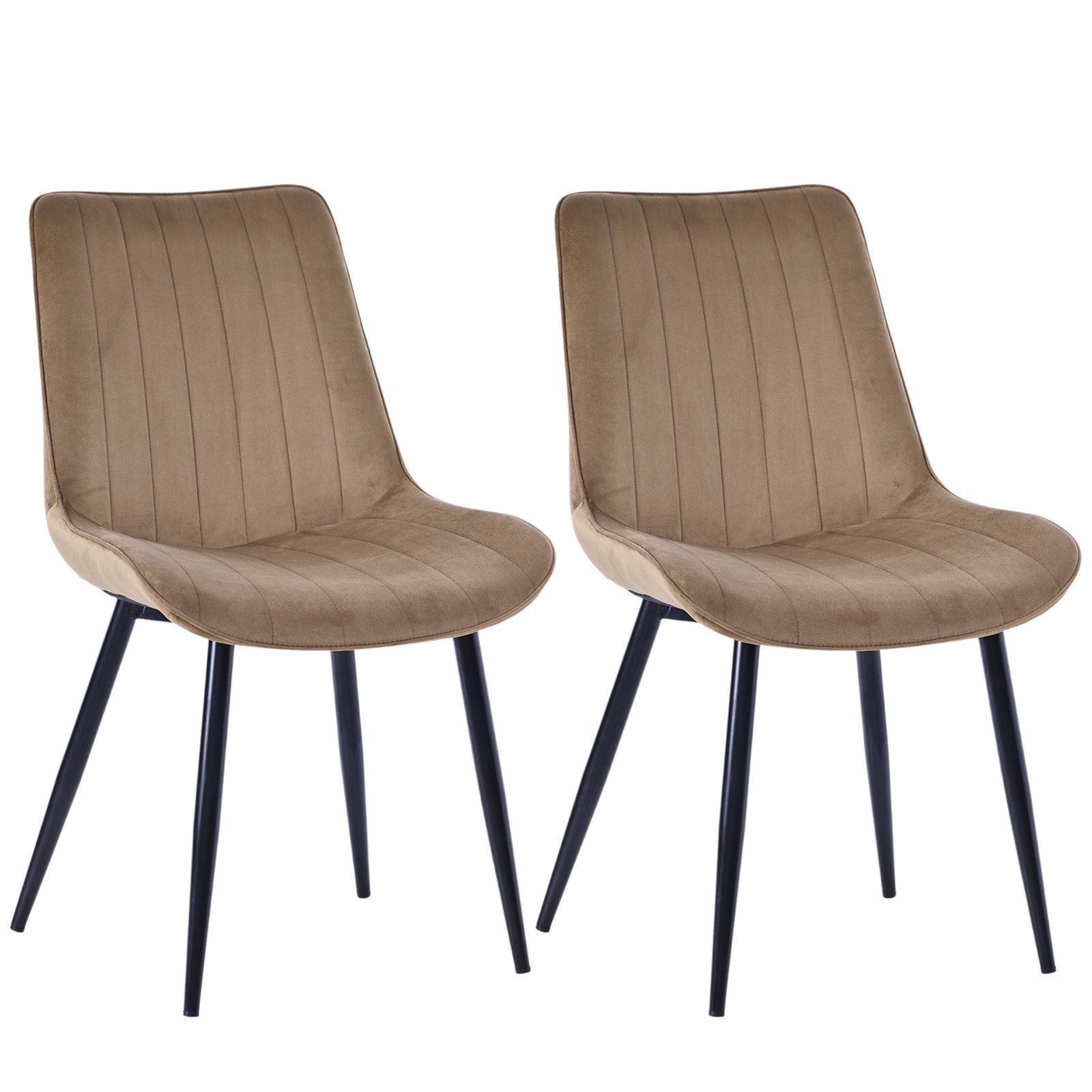 HOMAVO Esszimmerstuhl YZ1 STUHL-SET 2 Stück in Stoff oder Kunstleder – mode günstig online kaufen