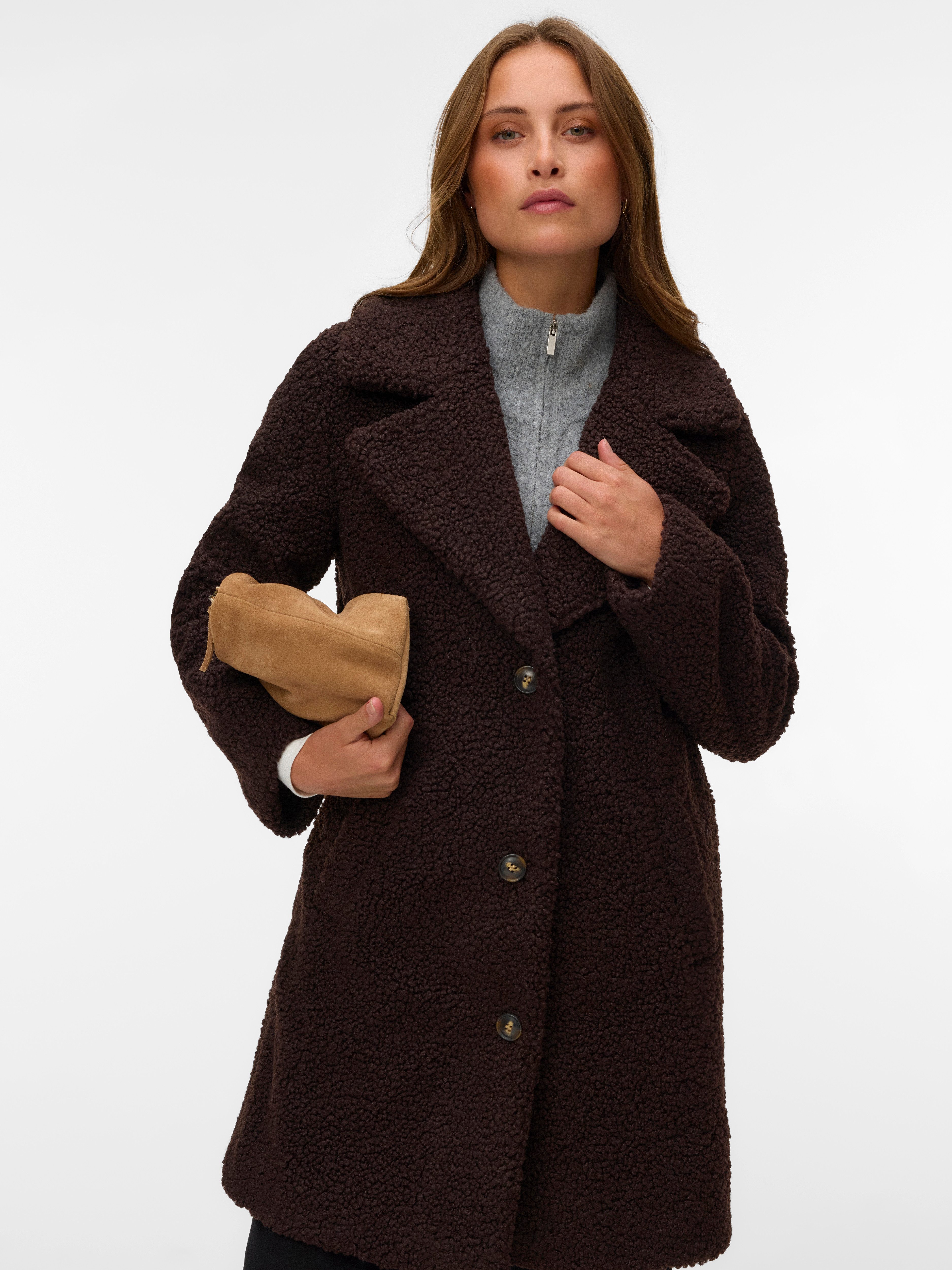 Vero Moda Kurzmantel VMKYLIE TEDDY COAT GA BOO