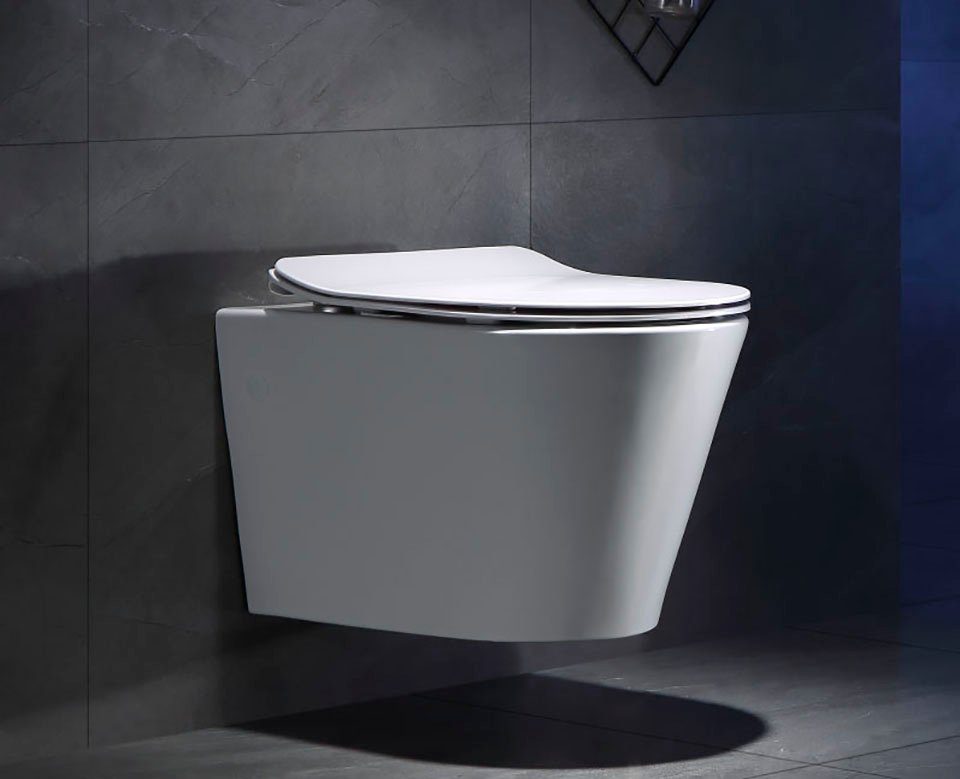 welltime Tiefspül-WC Trento Plus, wandhängend, Abgang günstig online kaufen