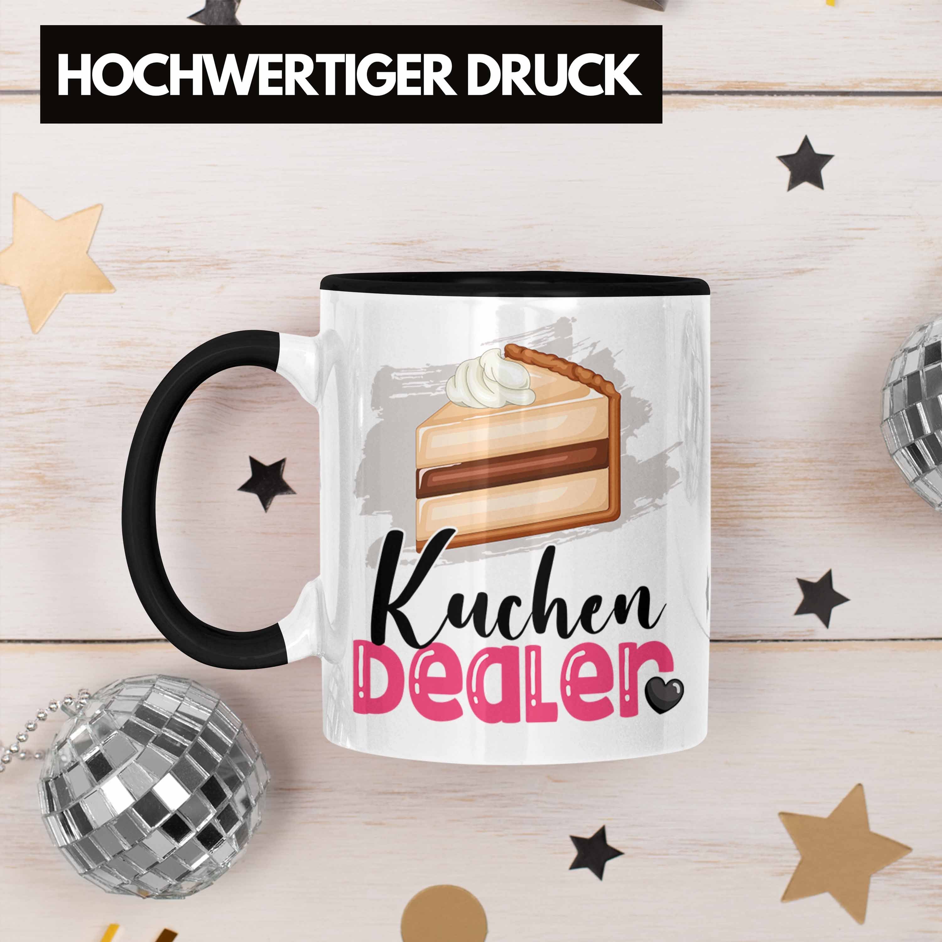 Geburtstag Tasse Schwarz Tasse Dealer Spruch Ges Trendation Kuchenverkäufer Kuchen Geschenk für